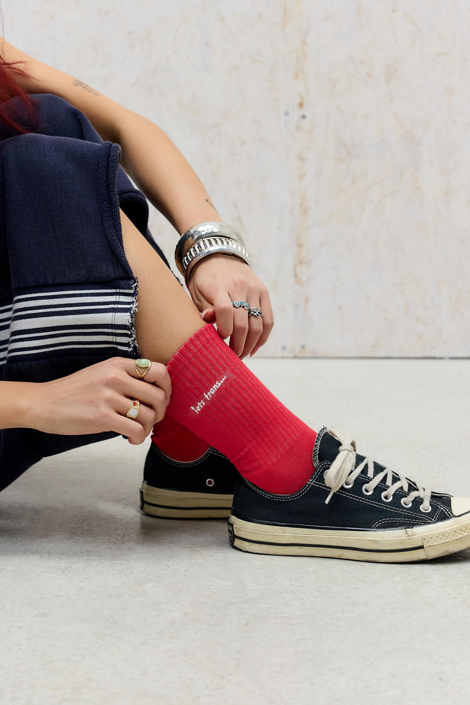 Red Iets Frans... Sports Socks, RED, large image number 0