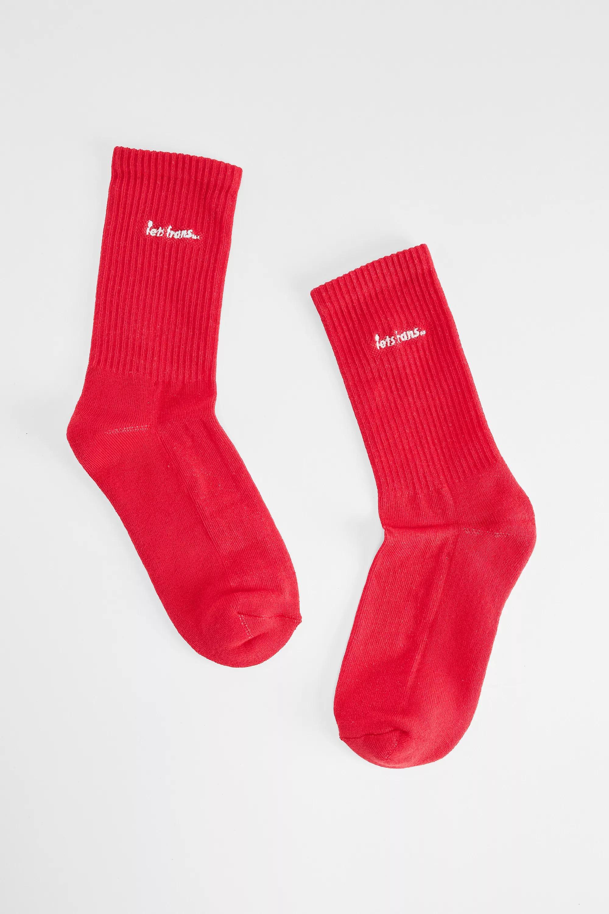 Red Iets Frans... Sports Socks, RED, medium