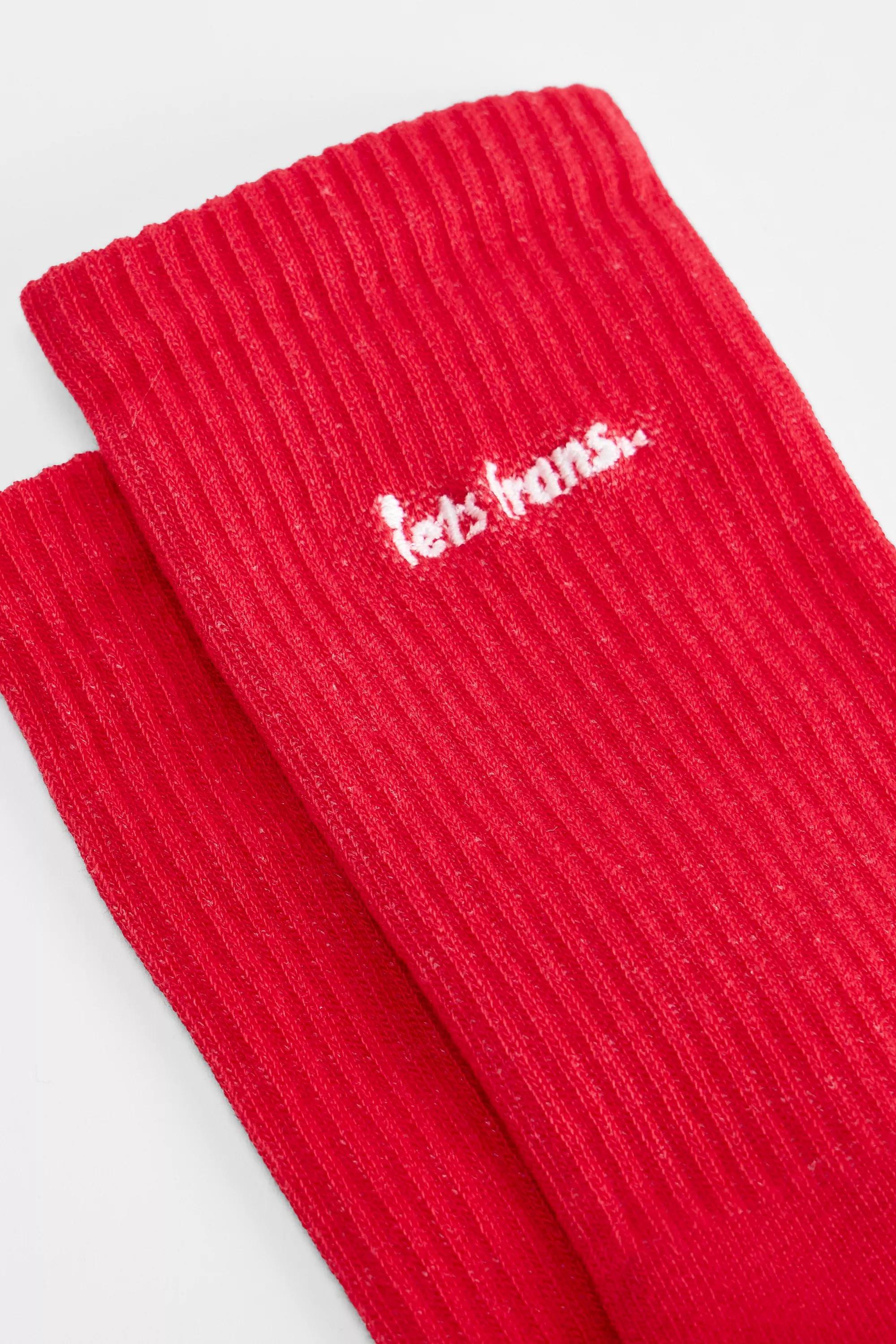 Red Iets Frans... Sports Socks, RED, large image number 2