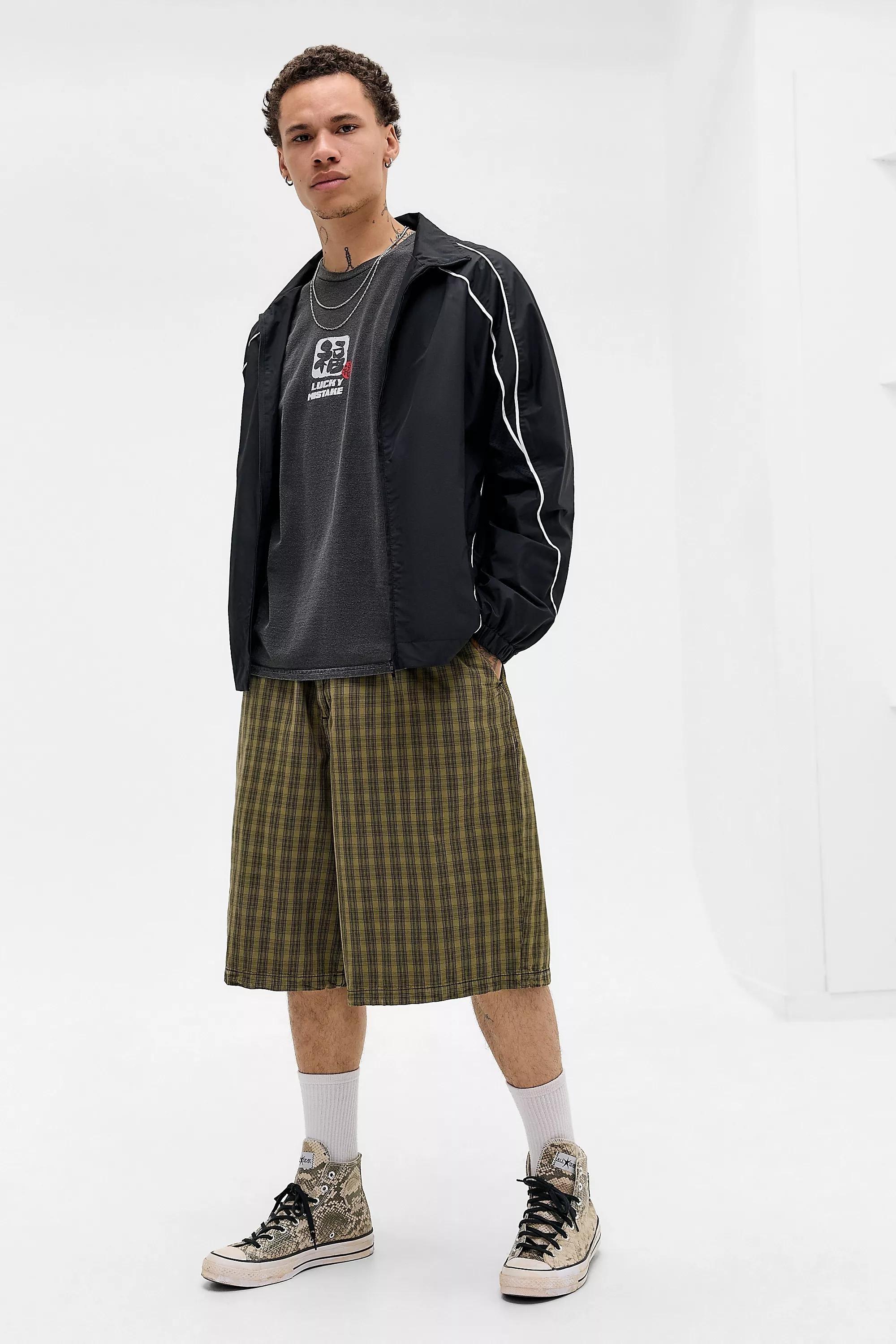 Black Uo Washed Printed Motif T-Shirt, BLK, large image number 2