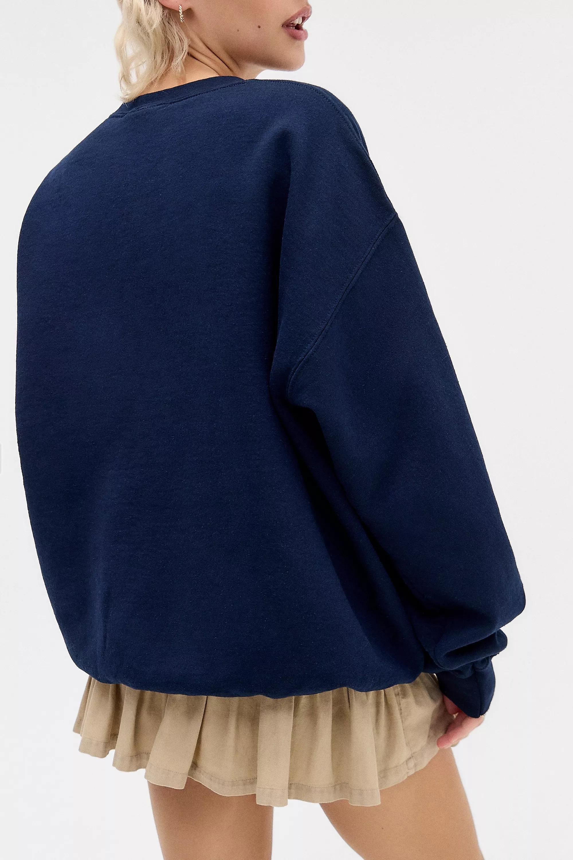 Navy Iets Frans... Embroidered Sweatshirt, , large image number 3