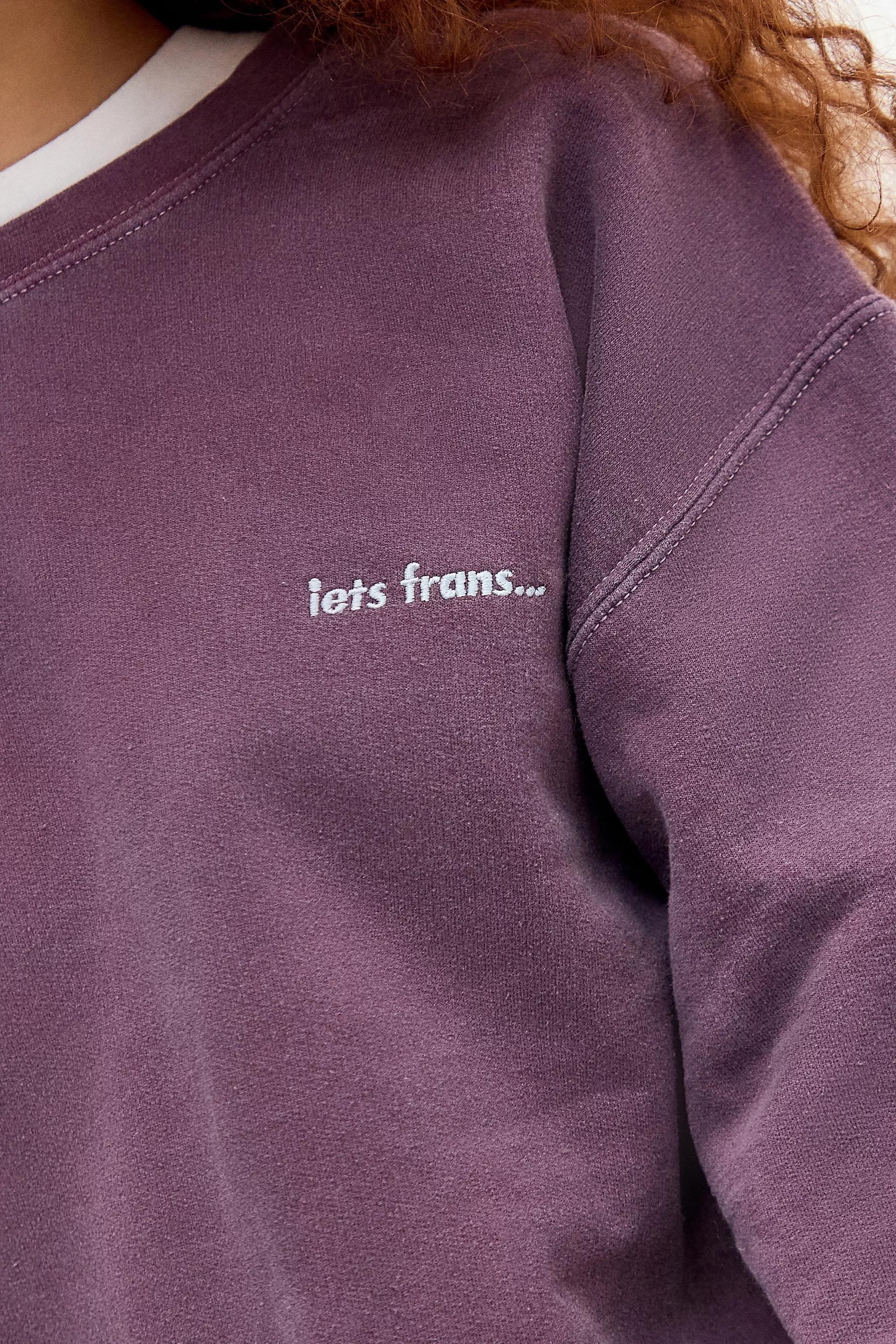 Purple Iets Frans... Embroidered Sweatshirt, , large image number 2