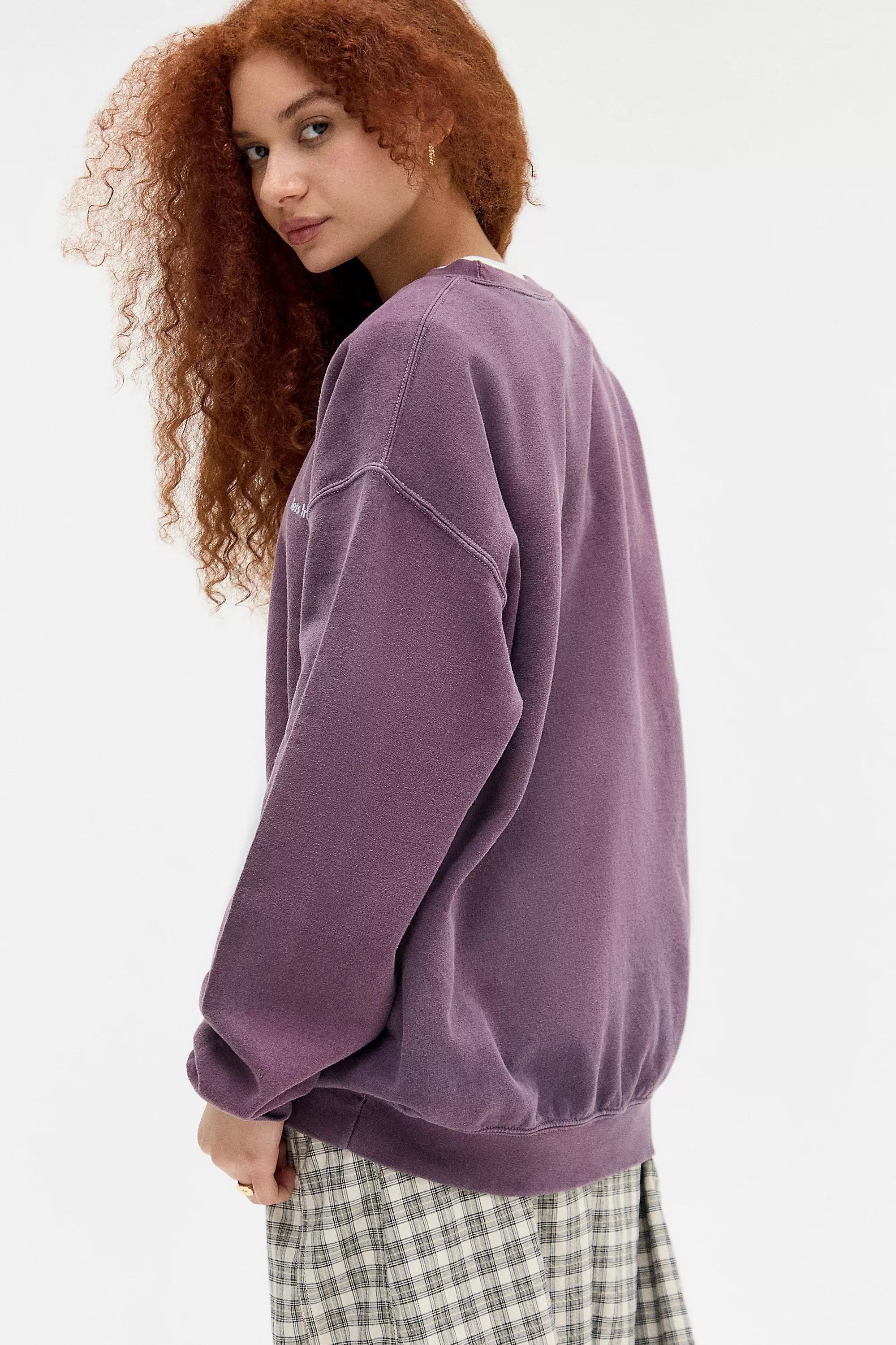 Purple Iets Frans... Embroidered Sweatshirt, , large image number 3