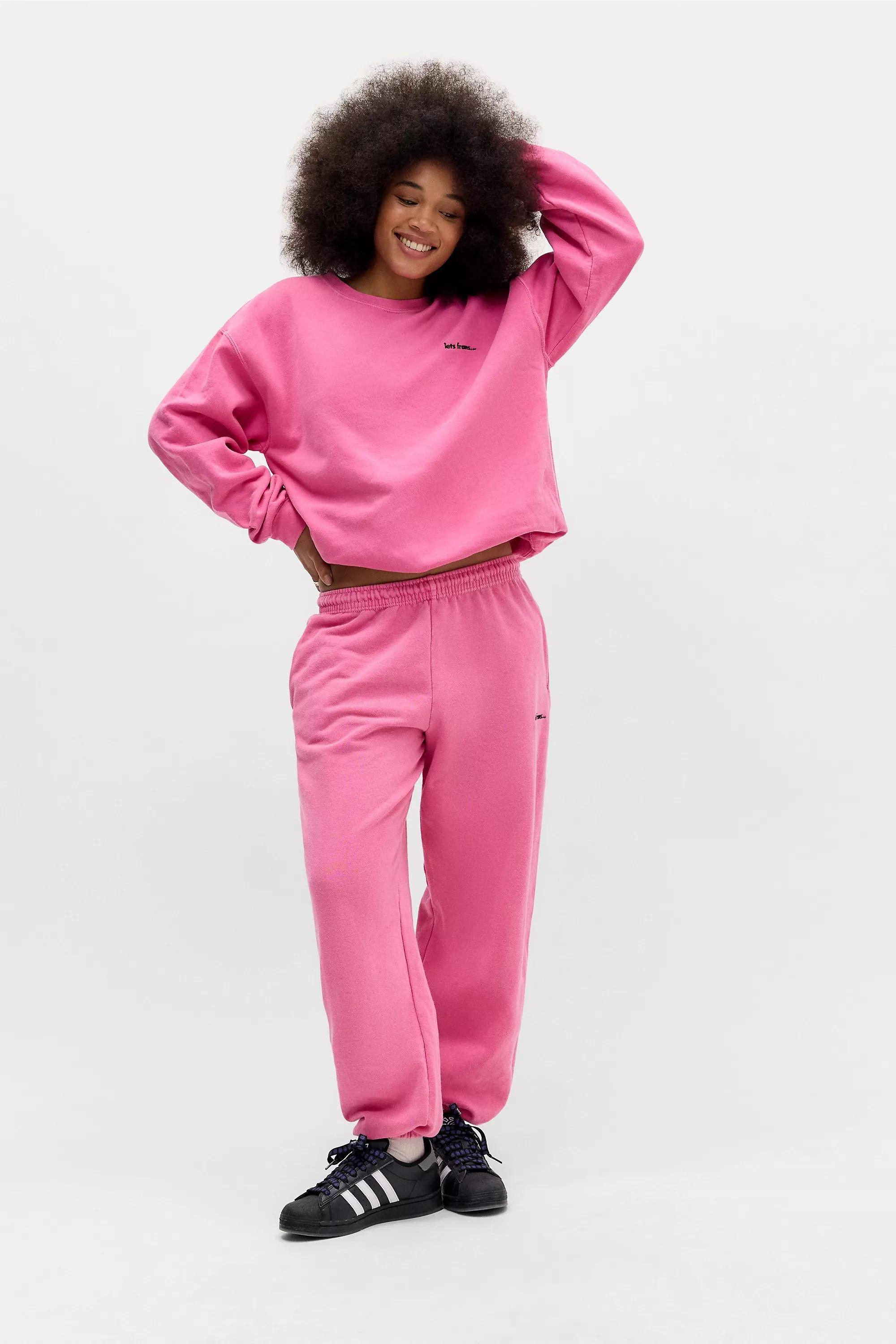 Pink Iets Frans... Embroidered Sweatshirt, , large image number 1
