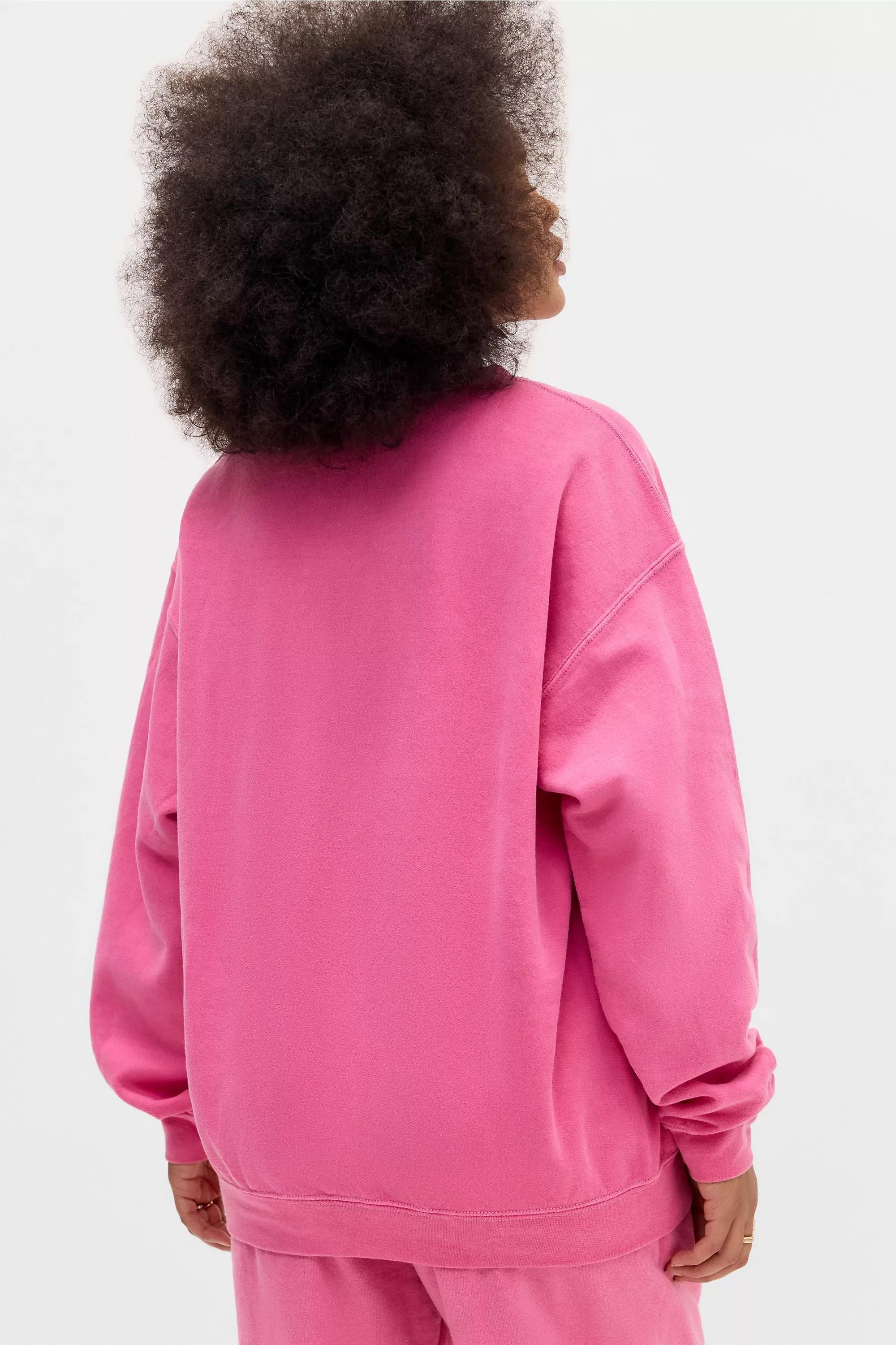 Pink Iets Frans... Embroidered Sweatshirt, , large image number 3