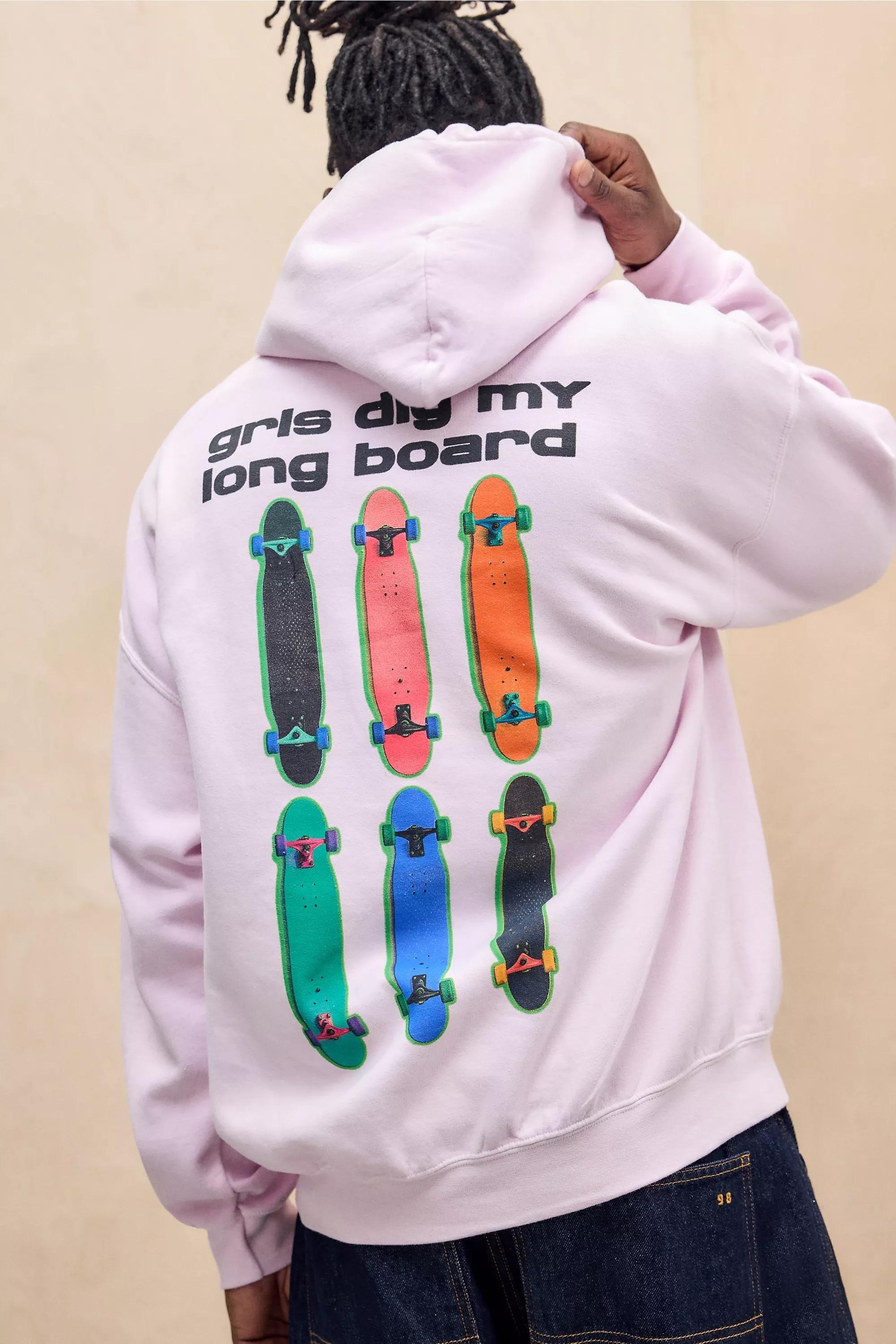 Pink Uo Longboard Hoodie, , medium
