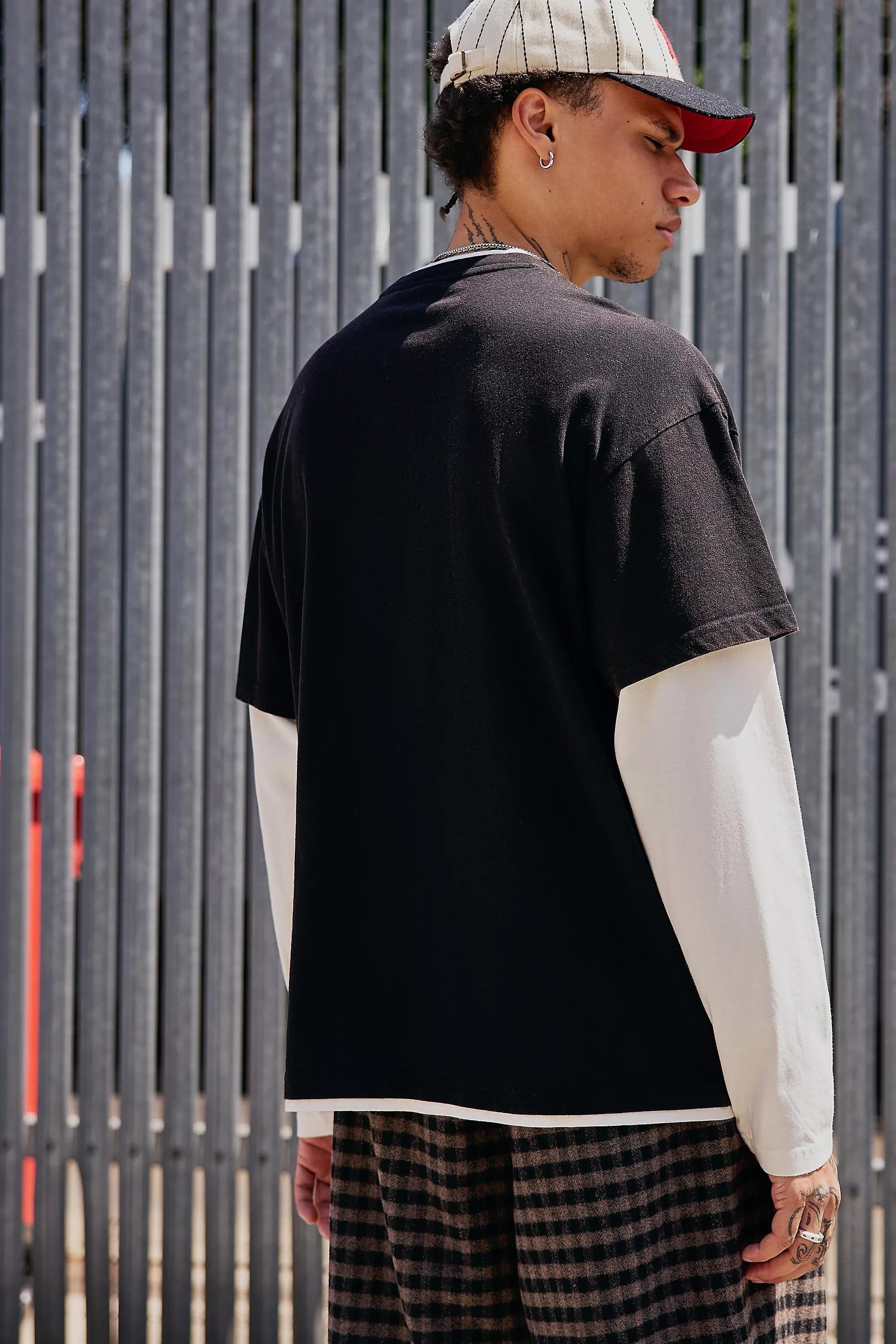 BLACK iets frans... Black Double Layer T-Shirt, BLK, large image number 3