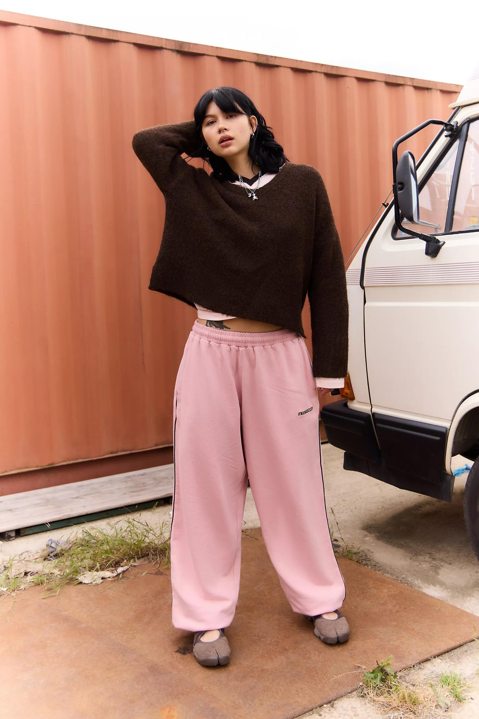 Pink Iets Frans... Harri Baggy Joggers, , large image number 1