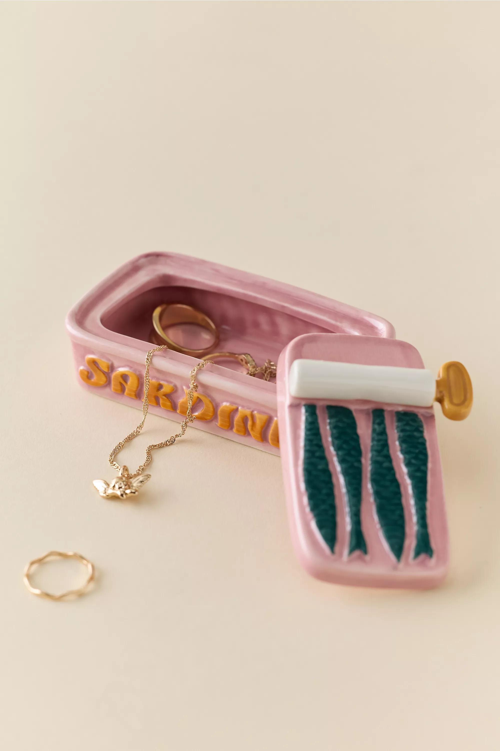 Pink Sardine Trinket Box, PINK, large image number 1