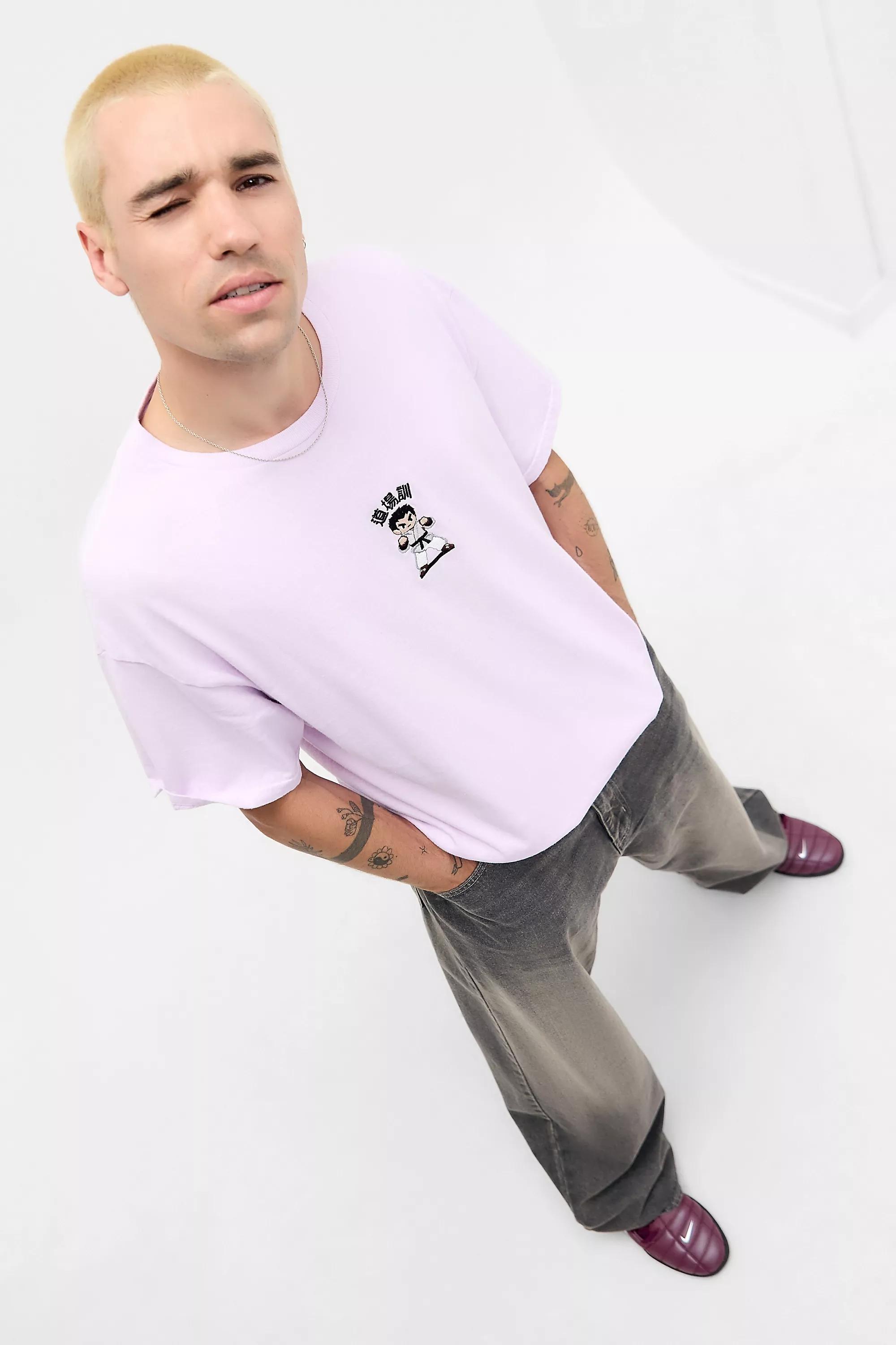 Pink Uo Printed Relaxed T-Shirt, , large image number 0
