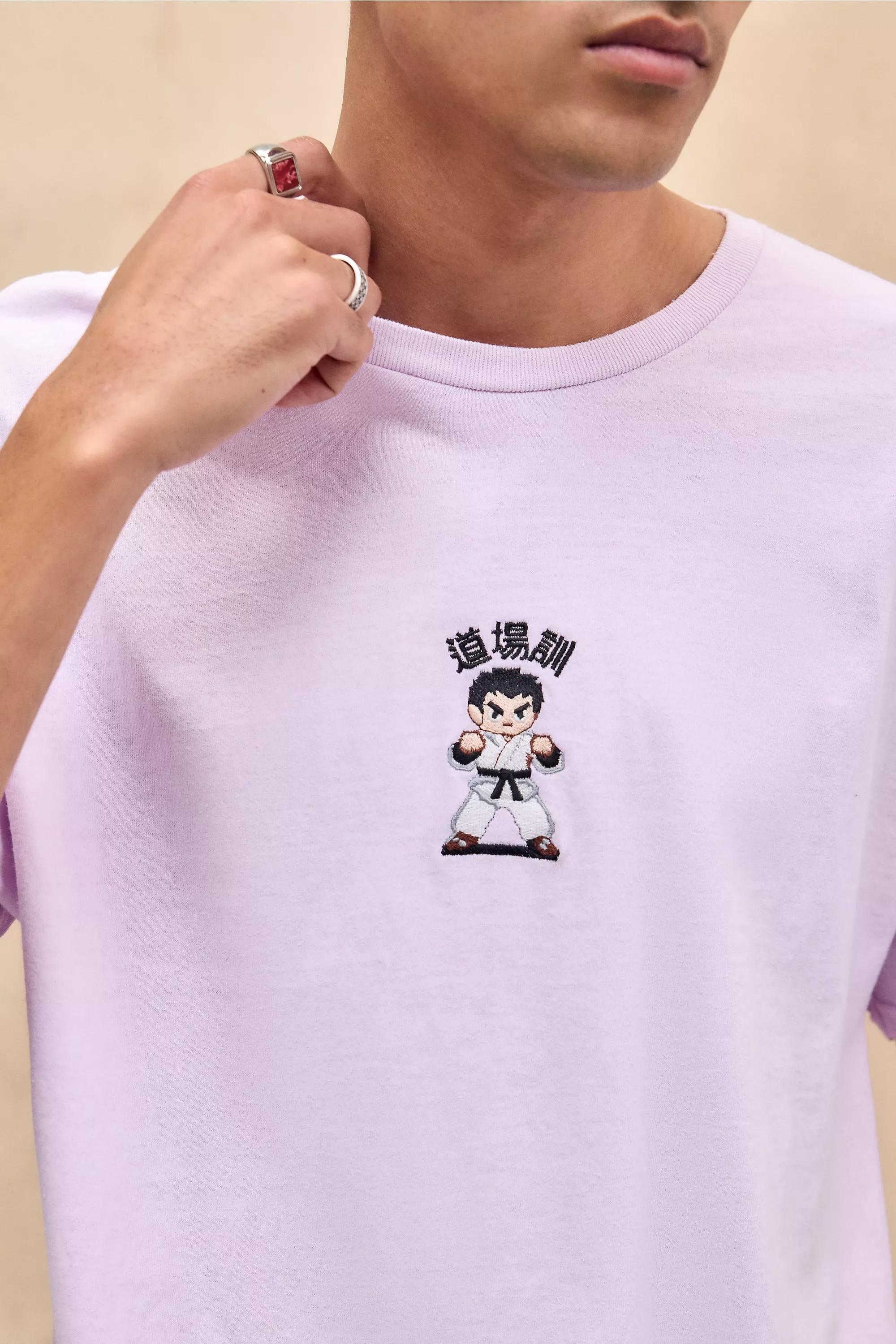 Pink Uo Printed Relaxed T-Shirt, , large image number 1