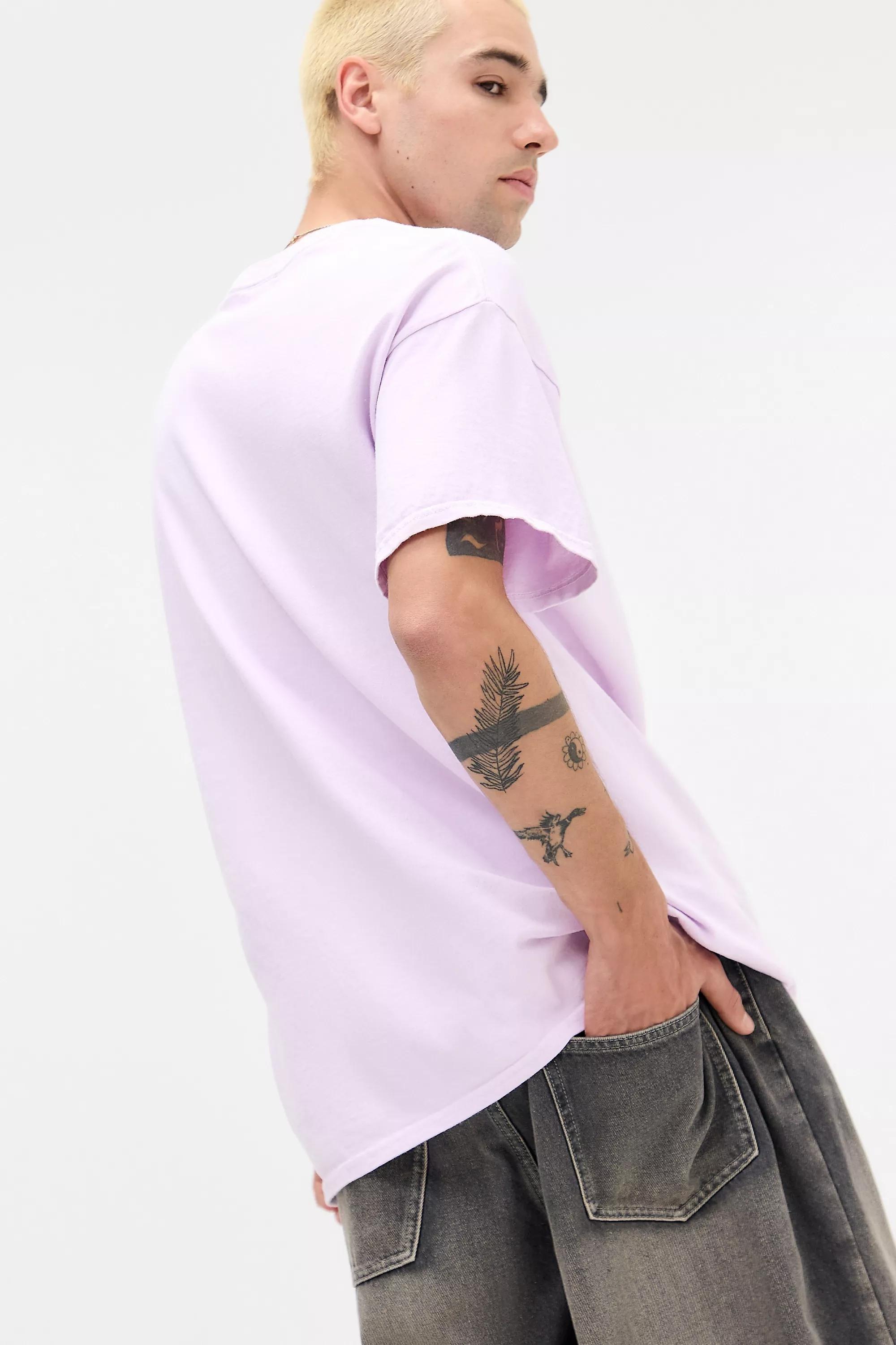 Pink Uo Printed Relaxed T-Shirt, , large image number 4
