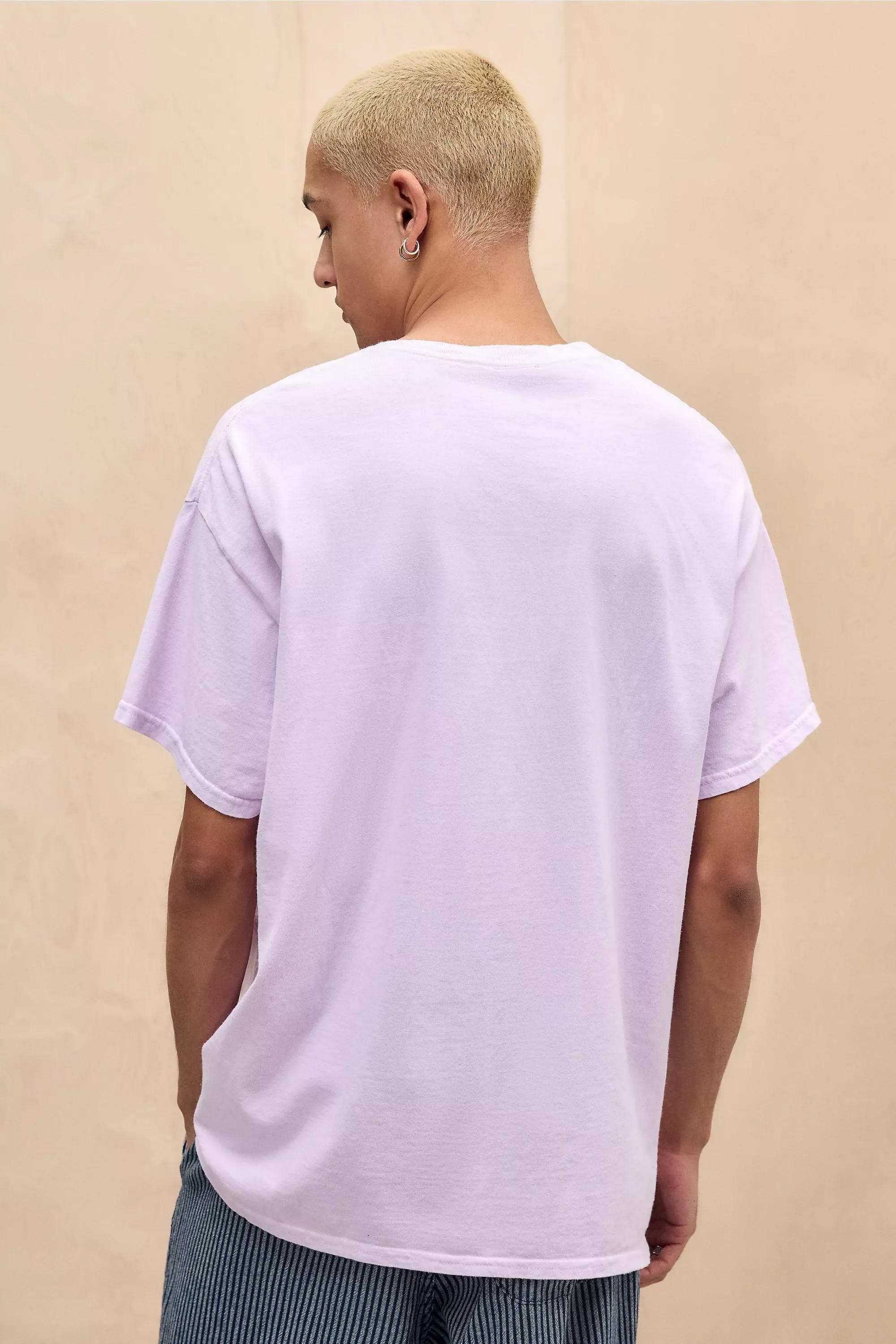 Pink Uo Printed Relaxed T-Shirt, , large image number 5