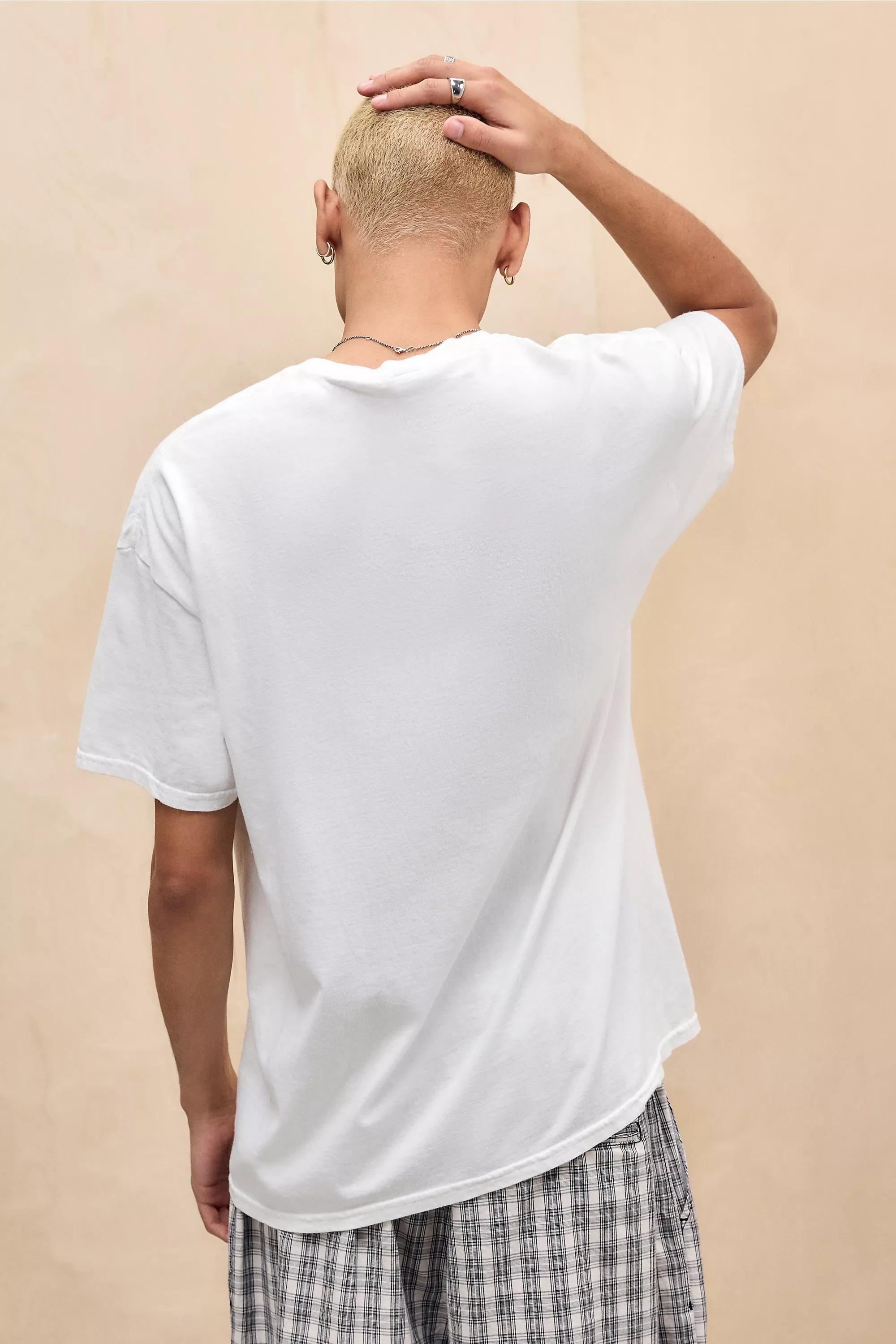 White Uo Printed Crew Neck T-Shirt, WHT, large image number 3