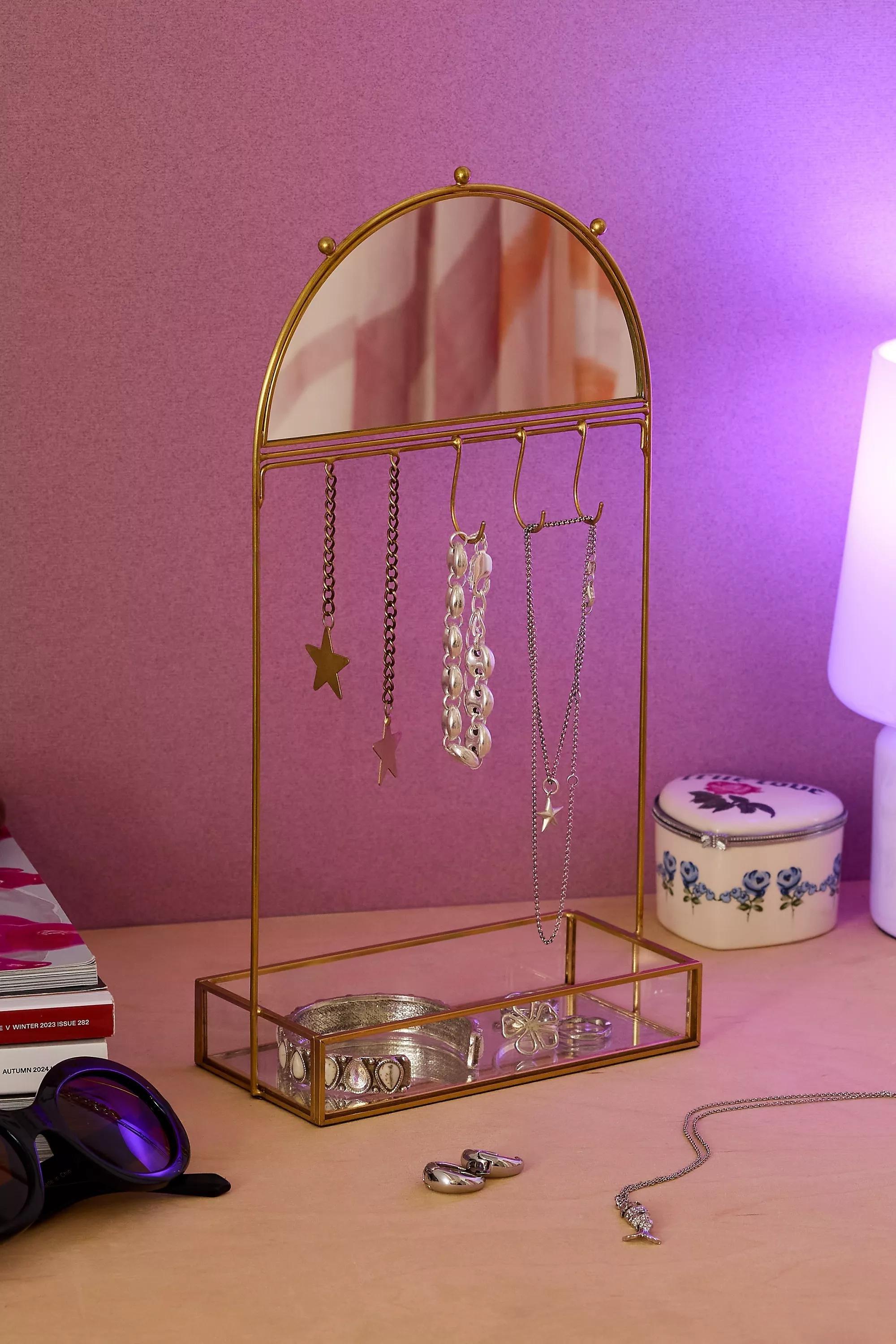 Gold Star Charm Jewellery Stand, , medium