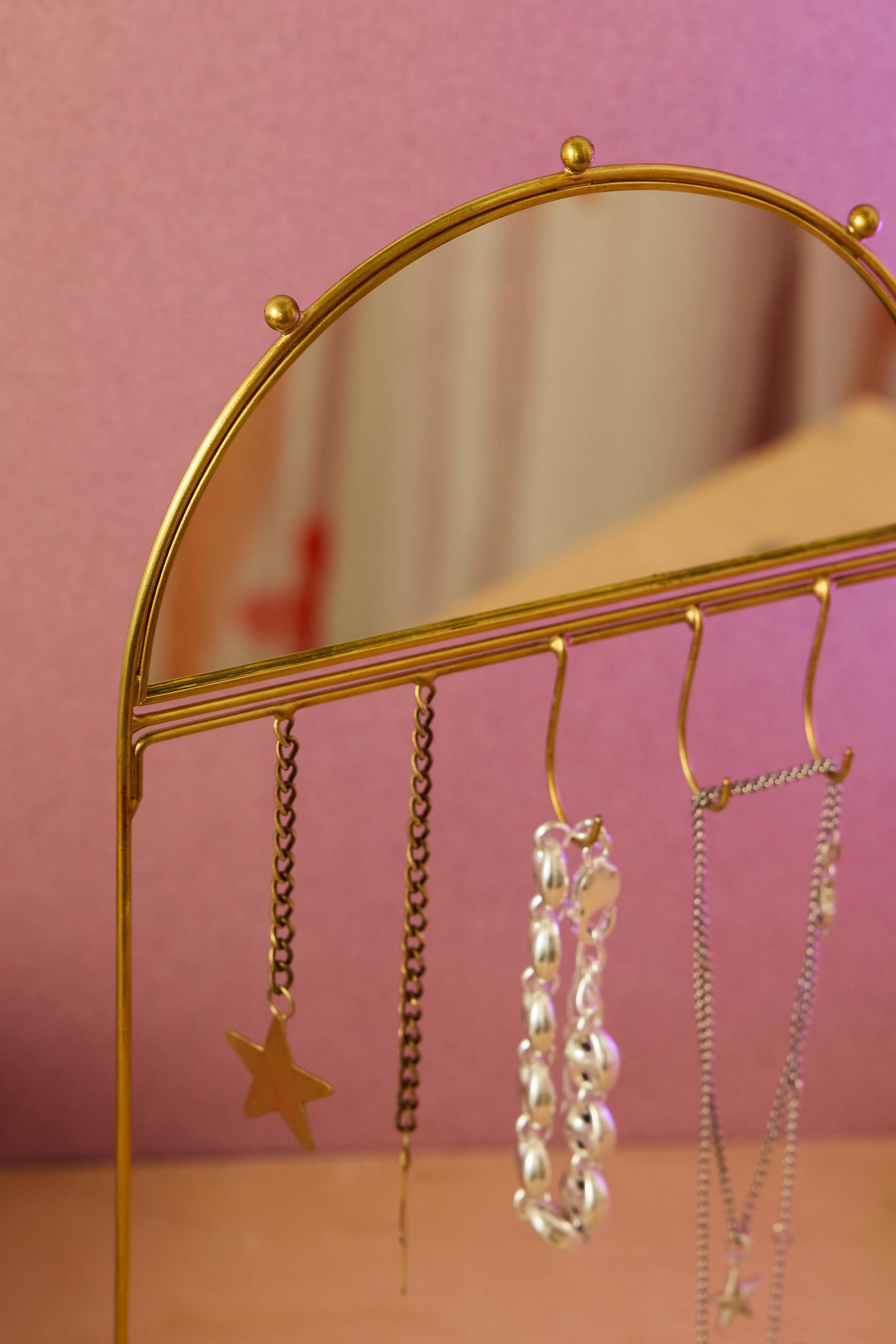 Star Charm Jewellery Stand, Gold, GOLD, medium