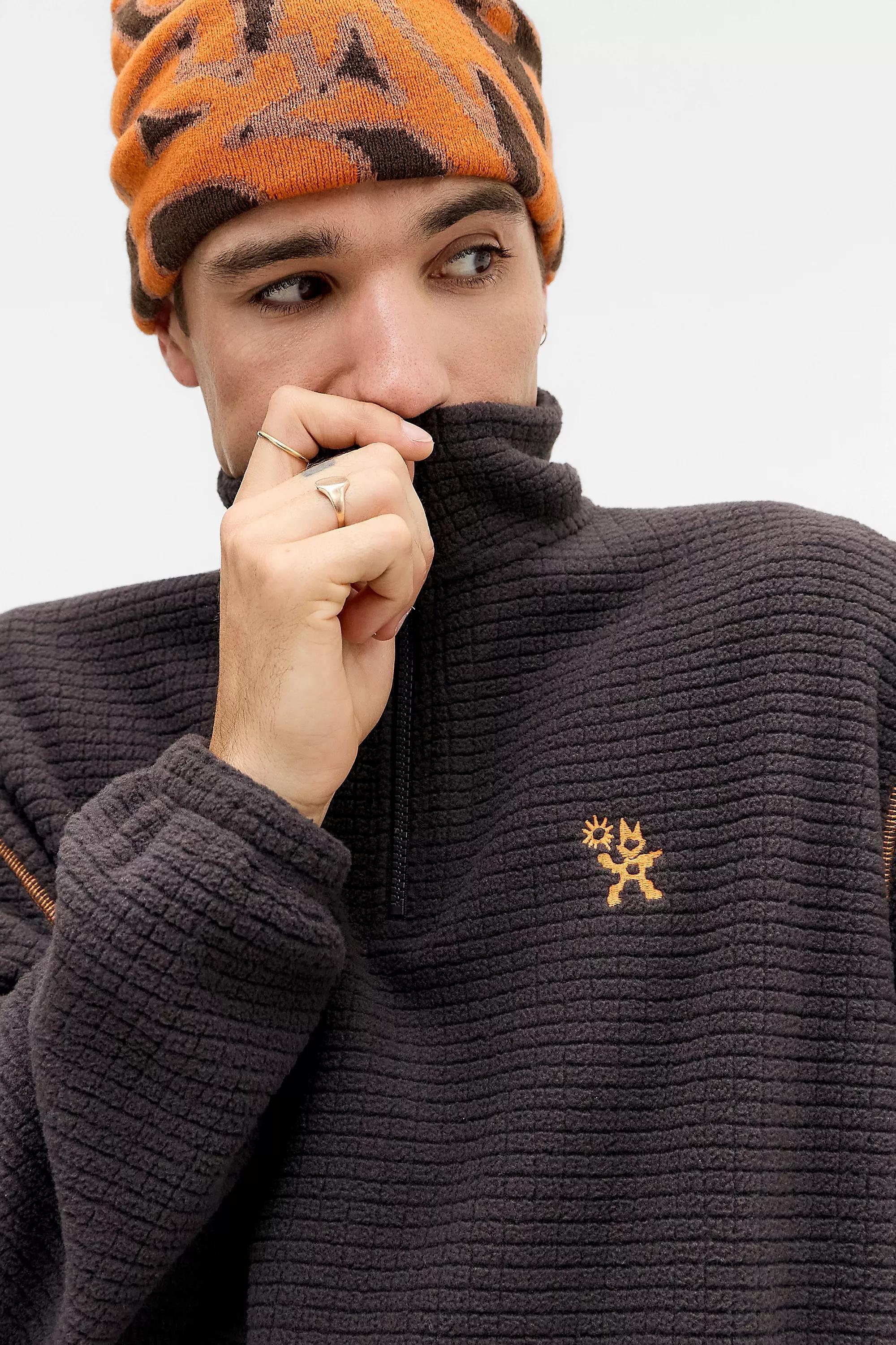 Brown Ayker Brown Grid Fleece, BRN, large image number 1