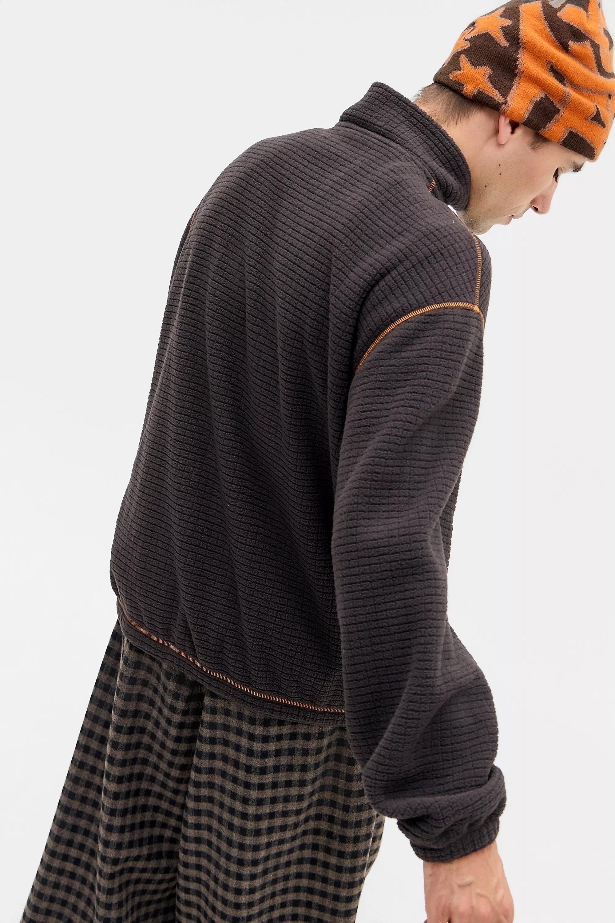Brown Ayker Brown Grid Fleece, BRN, large image number 3