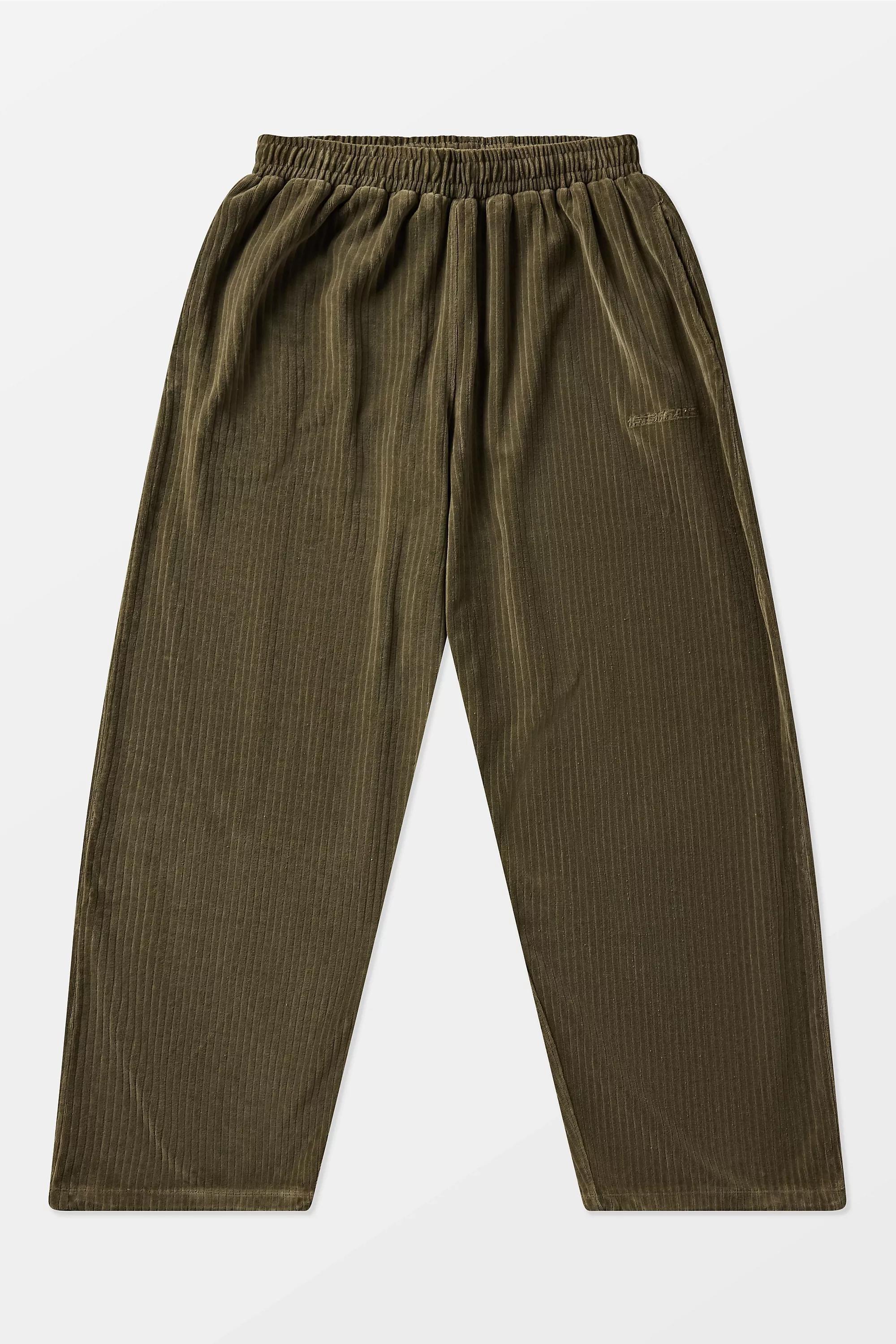 Khaki Iets Frans... Harri Velour Cord Joggers, KHAKI, large image number 5