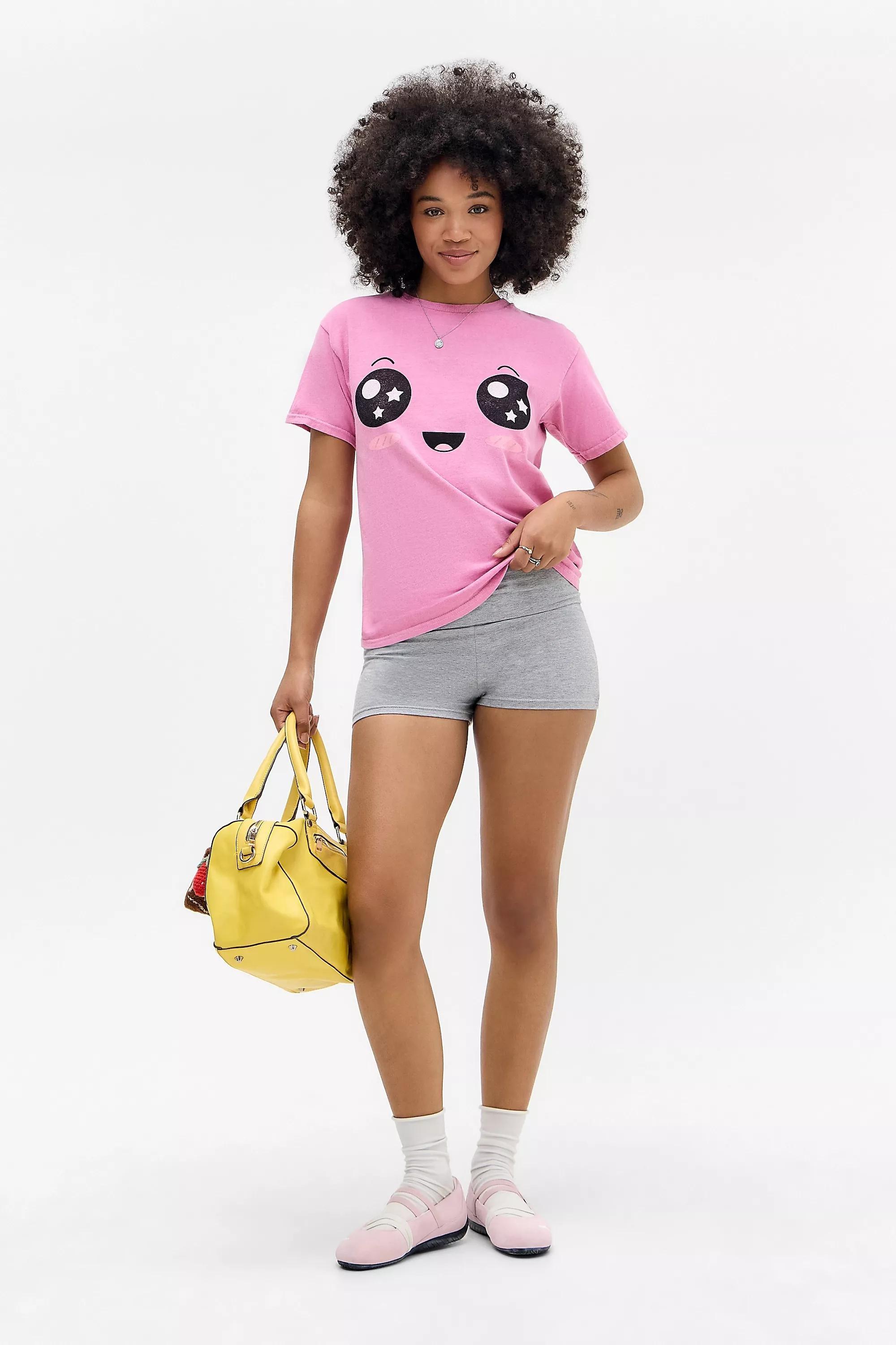 Pink Uo Printed Relaxed T-Shirt, , large image number 2