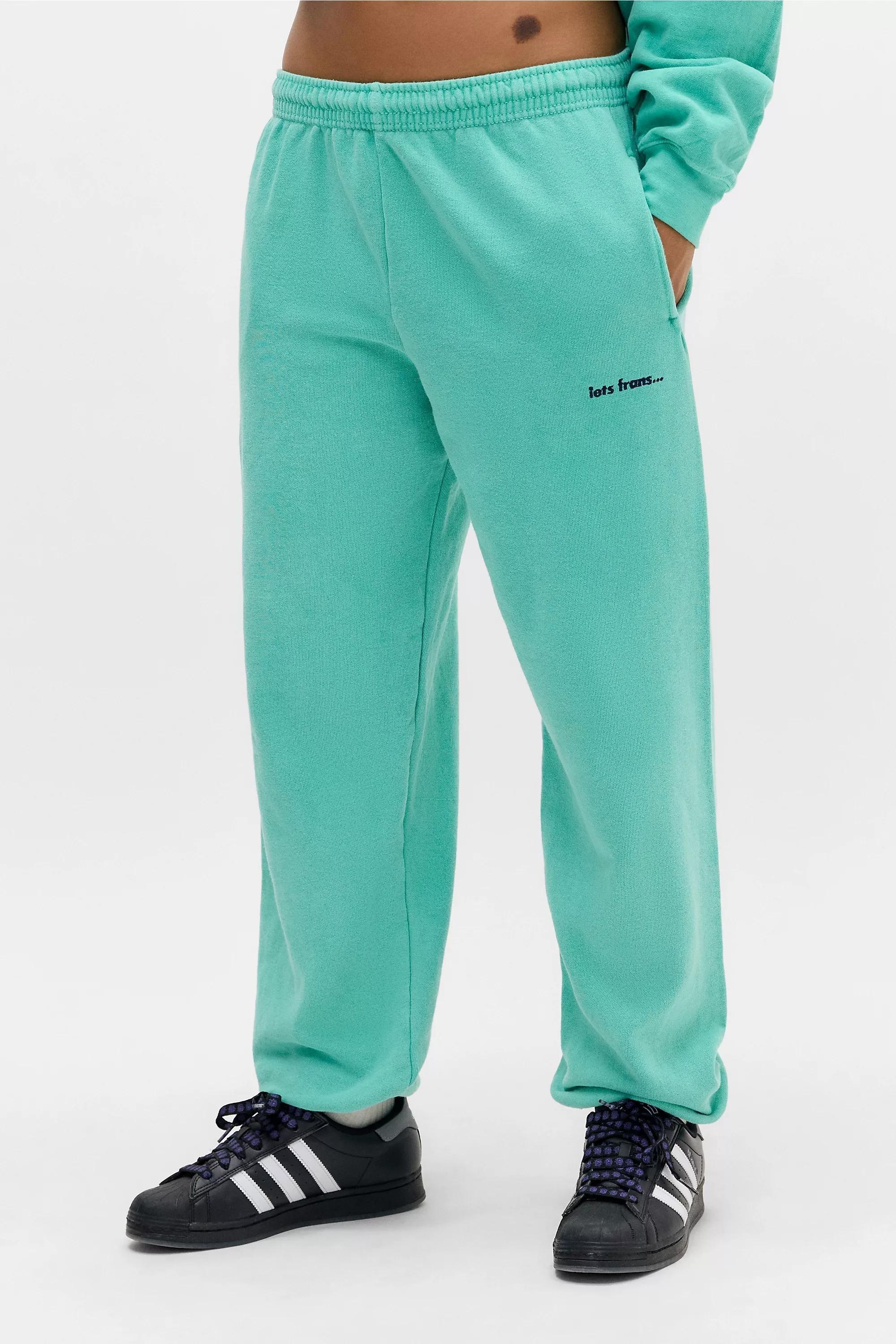 iets frans... Mint Cuffed Joggers, , medium