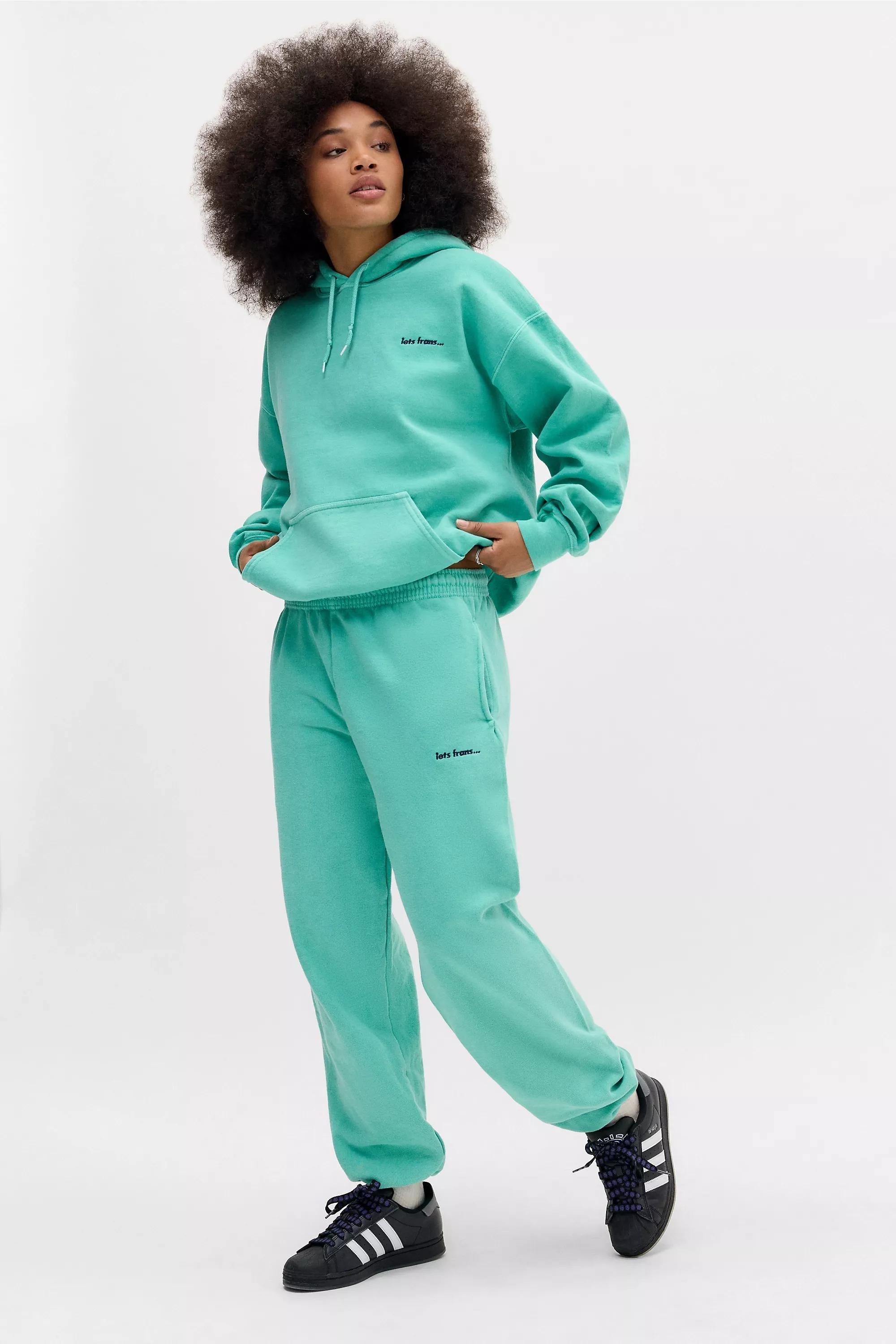 iets frans... Mint Cuffed Joggers, , large image number 1