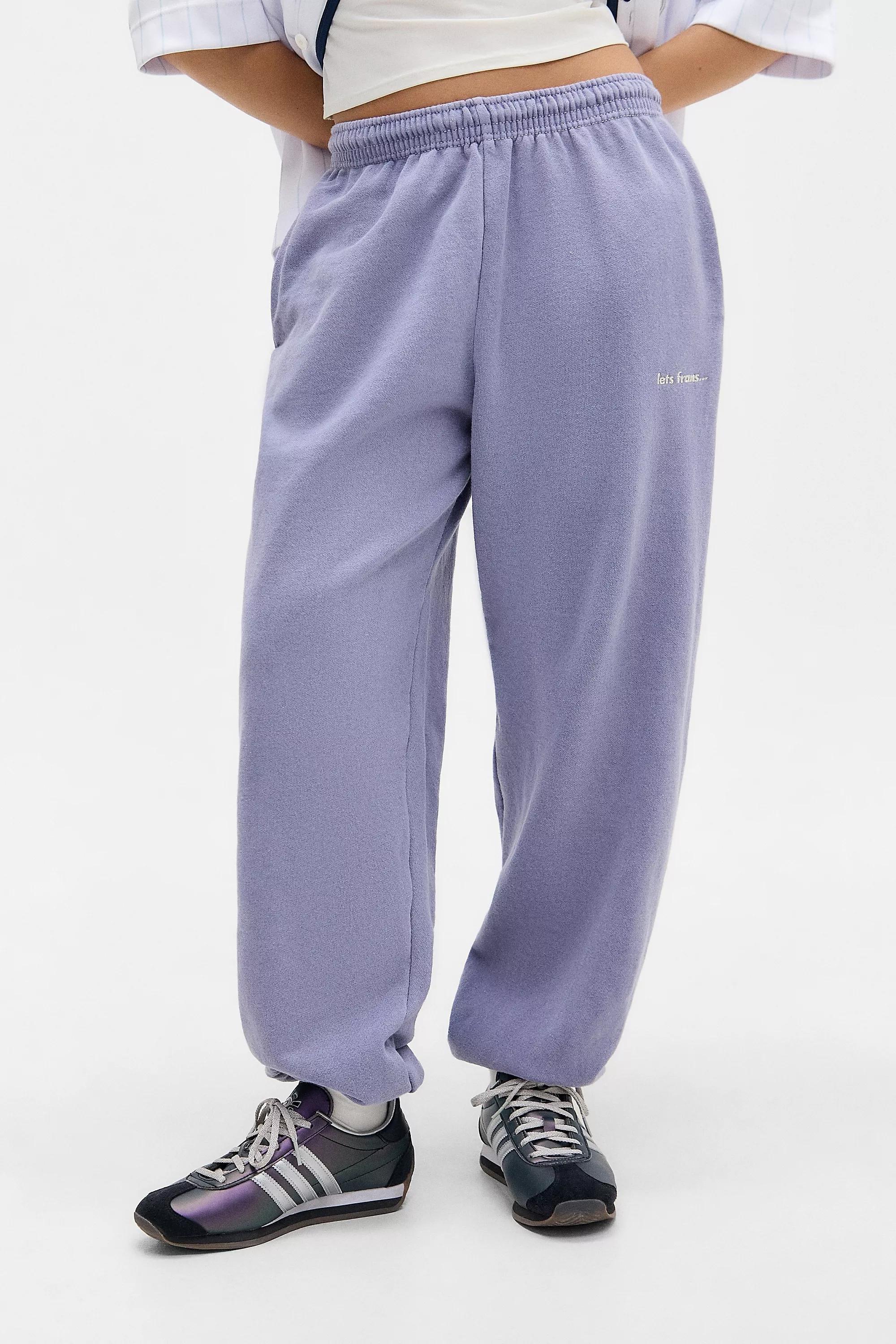 Purple Iets Frans... Cuffed Joggers, , large image number 1