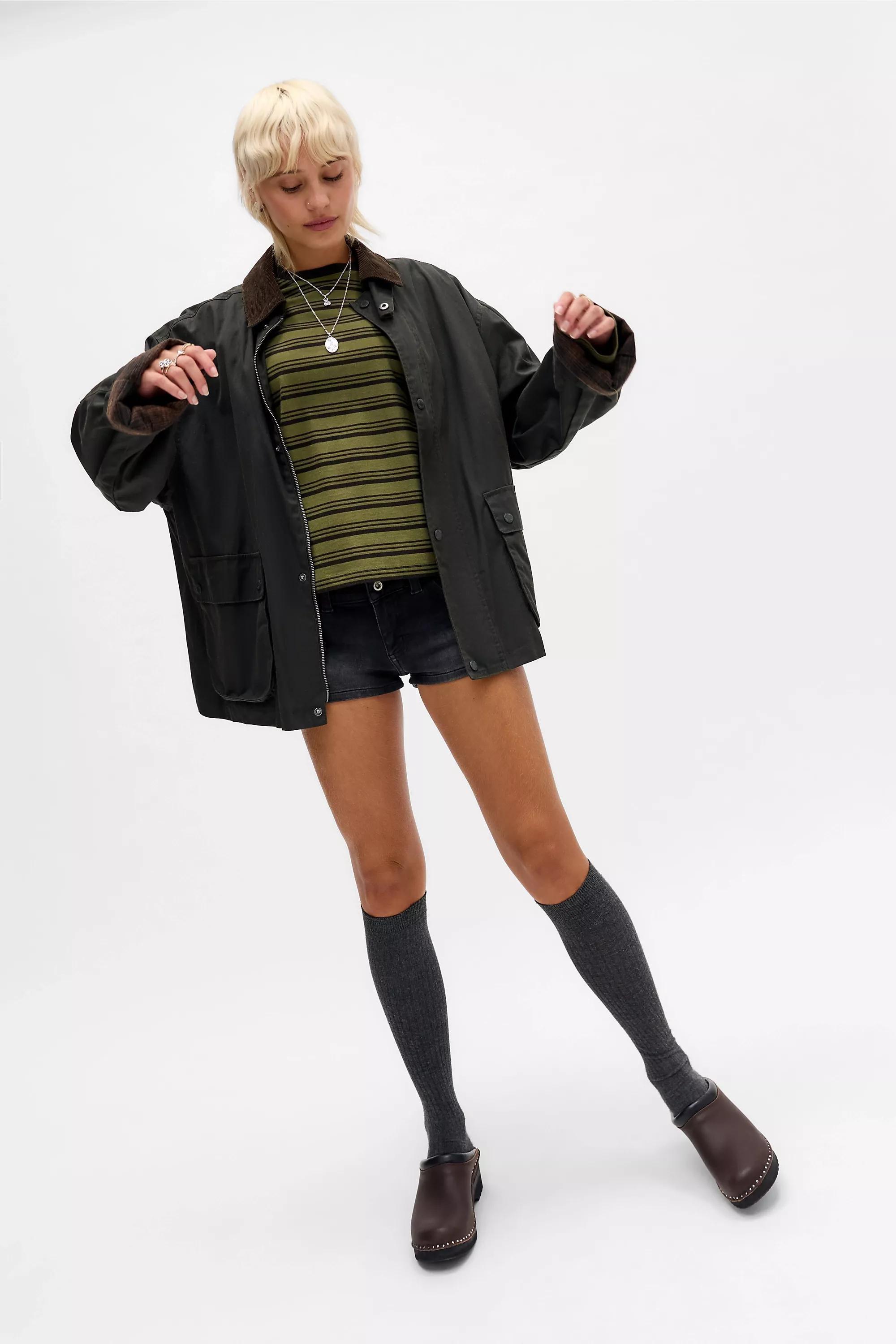 Khaki Bdg Boxy Long Sleeve T-Shirt, KHAKI, large image number 1