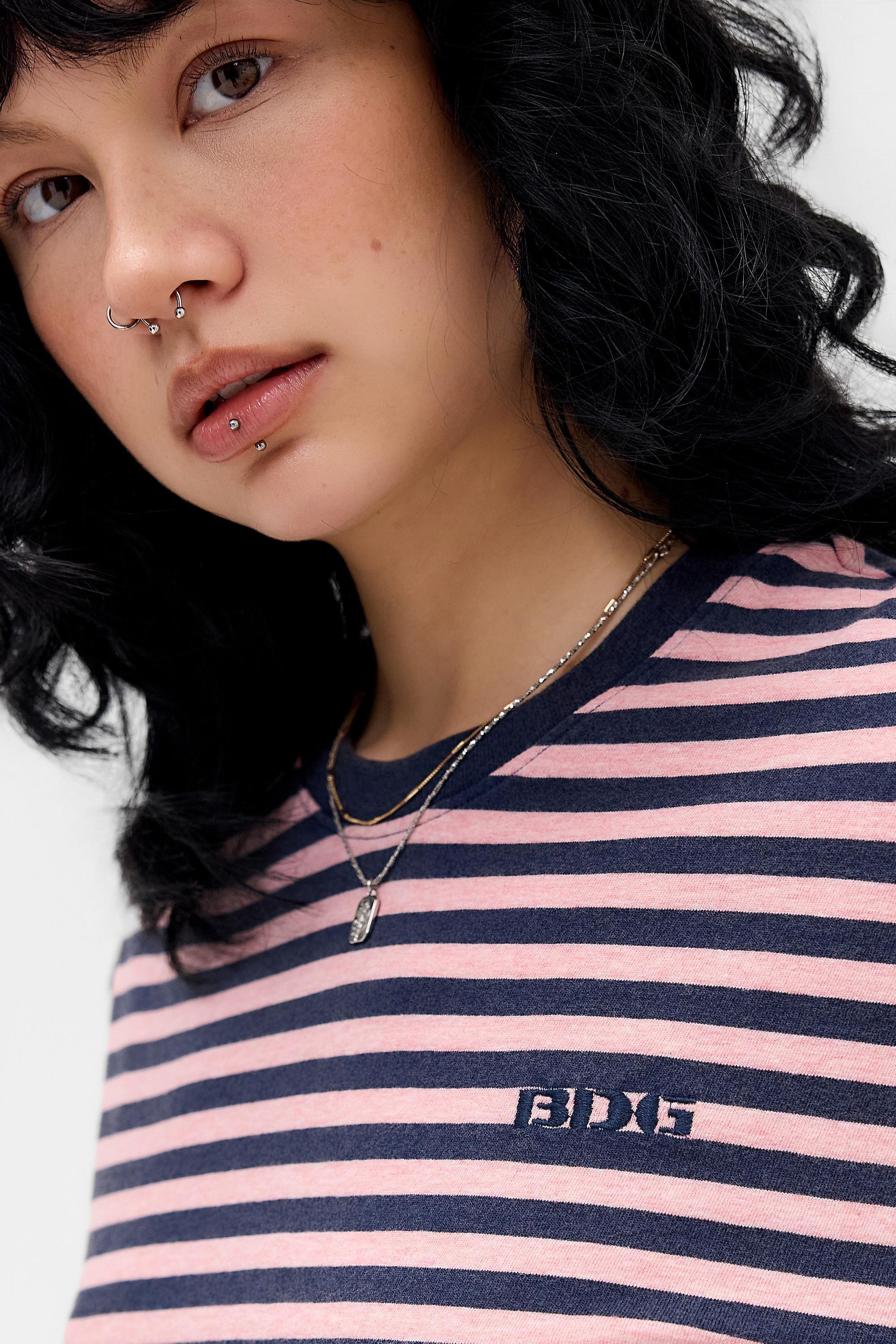 Red Bdg Kai Boxy Long Sleeve T-Shirt, PINK COMBO, large image number 2