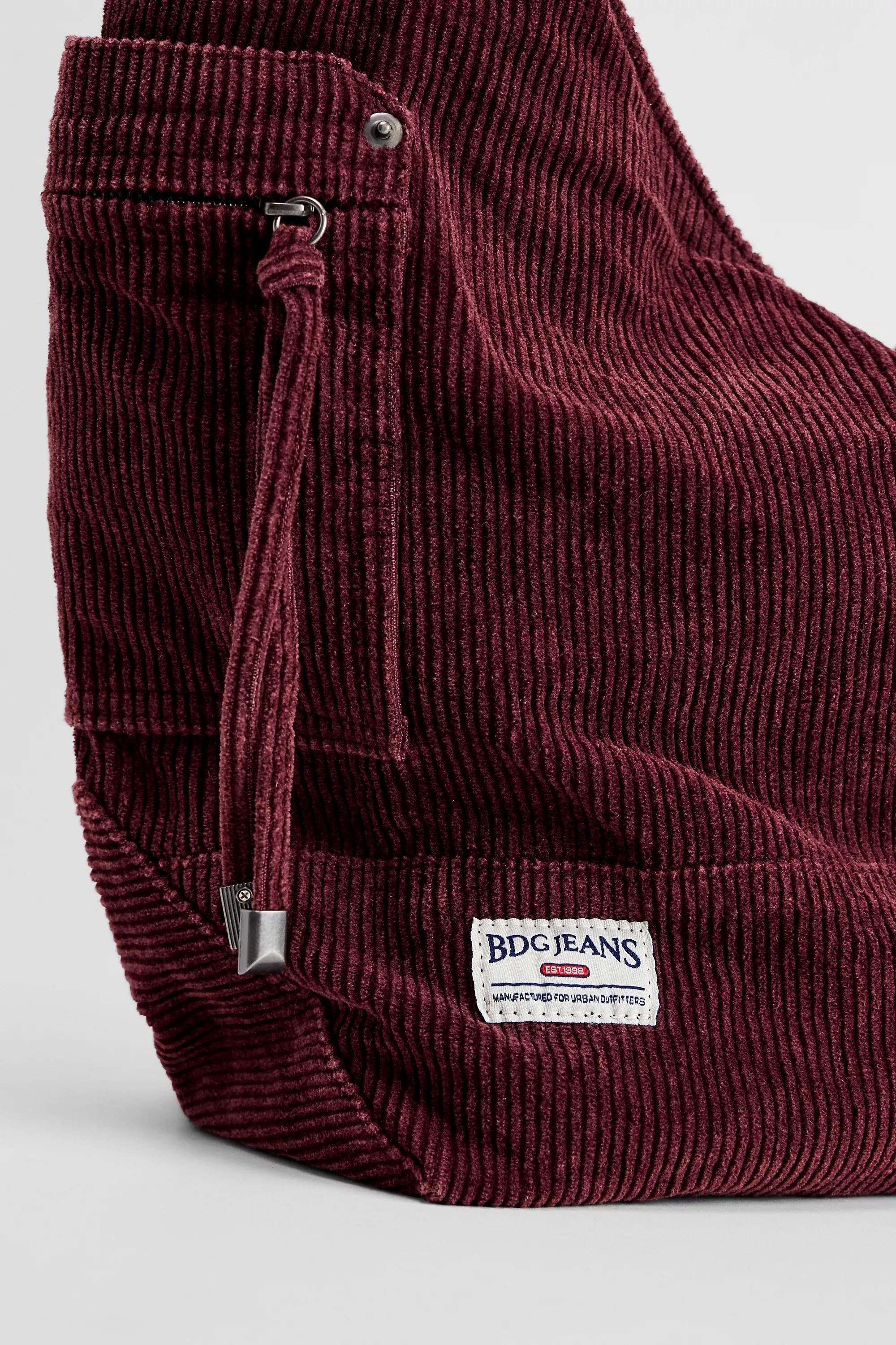 Maroon Bdg Penny V Sling Cord Bag, D PP, large image number 2