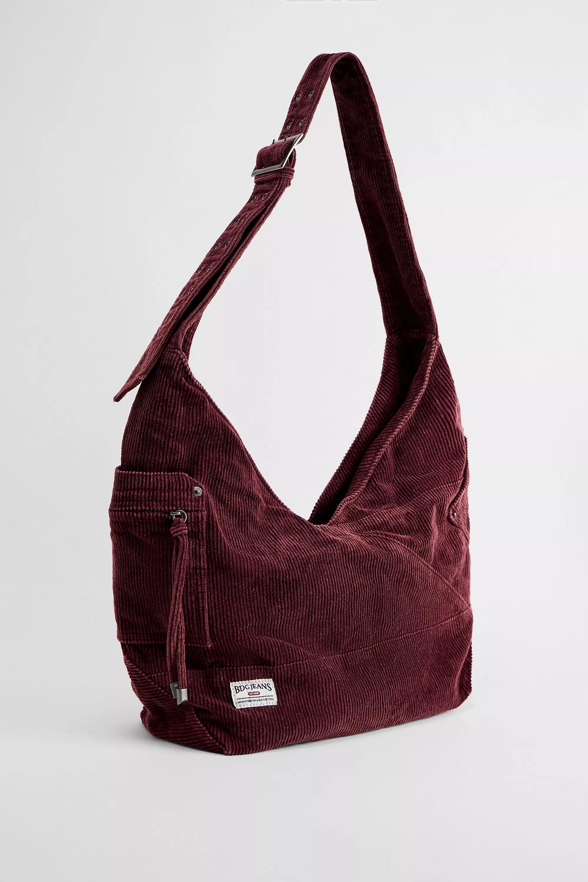 Maroon Bdg Penny V Sling Cord Bag, D PP, large image number 3