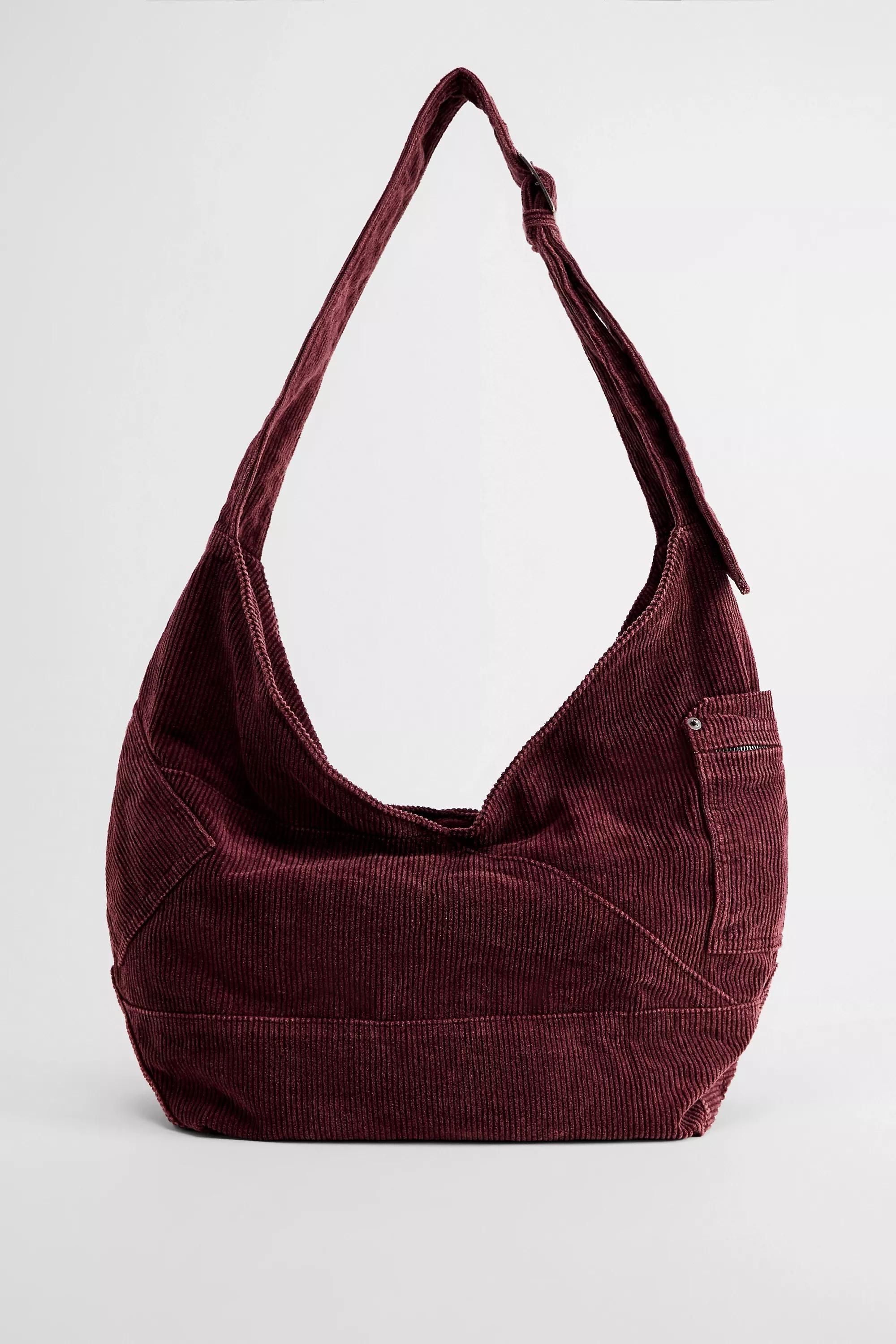 Maroon Bdg Penny V Sling Cord Bag, D PP, large image number 4
