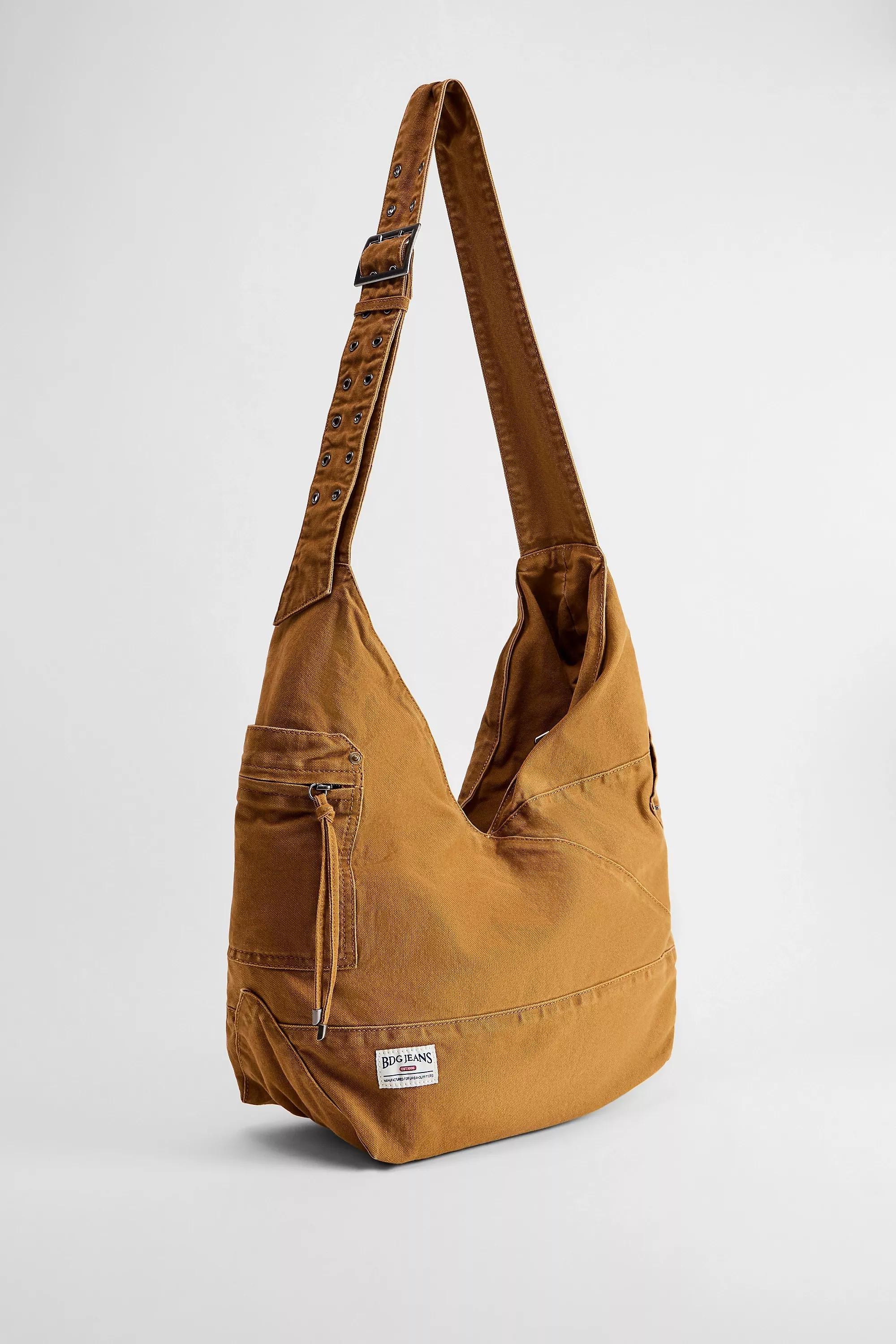 Brown Bdg Penny Canvas V Sling Bag, CEDAR, large image number 3