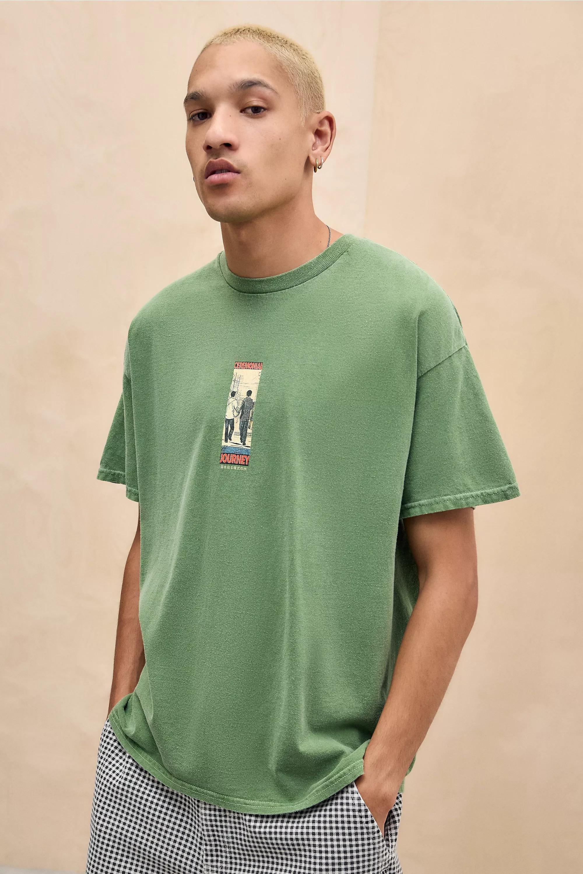Green Uo Kyoto T-Shirt, , large image number 1