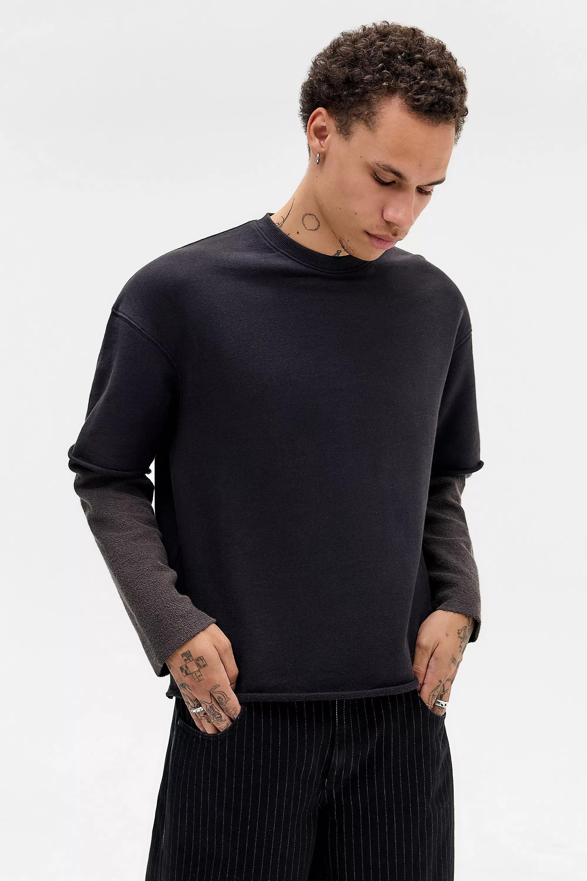 Black Bdg 98 Double Layered Sweatshirt, BLK, medium