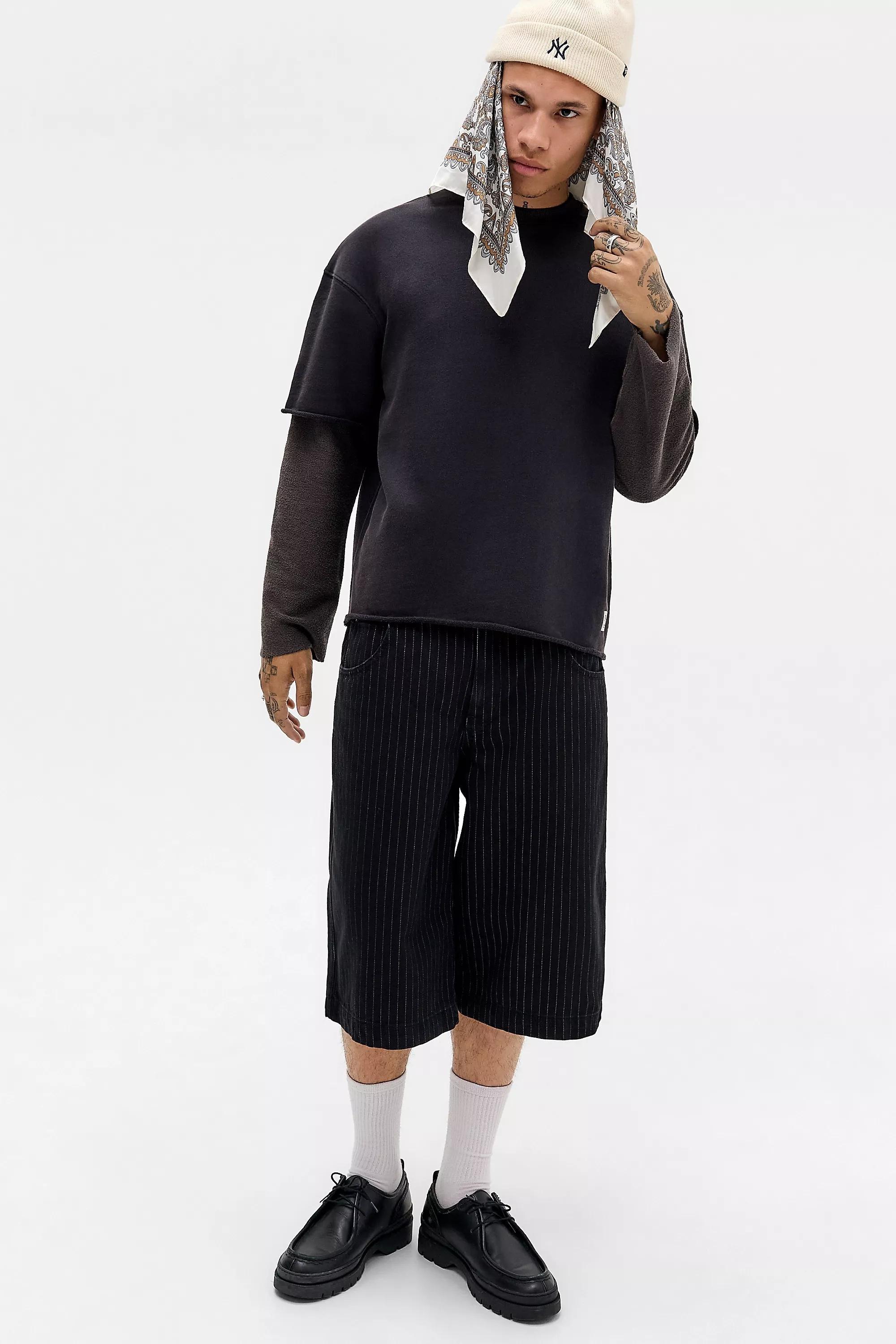 Black Bdg 98 Double Layered Sweatshirt, BLK, medium