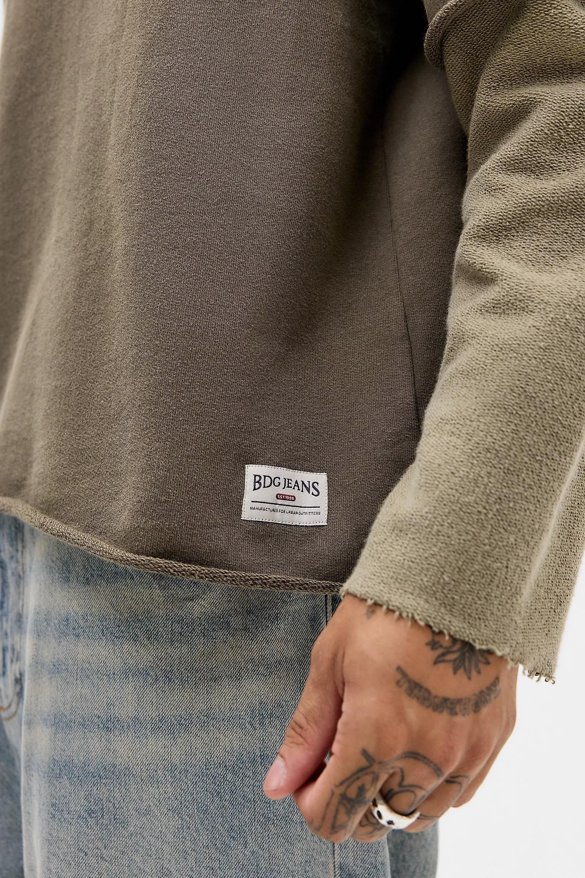 Green Bdg 98 Double Layer Sweatshirt, GRN, large image number 1