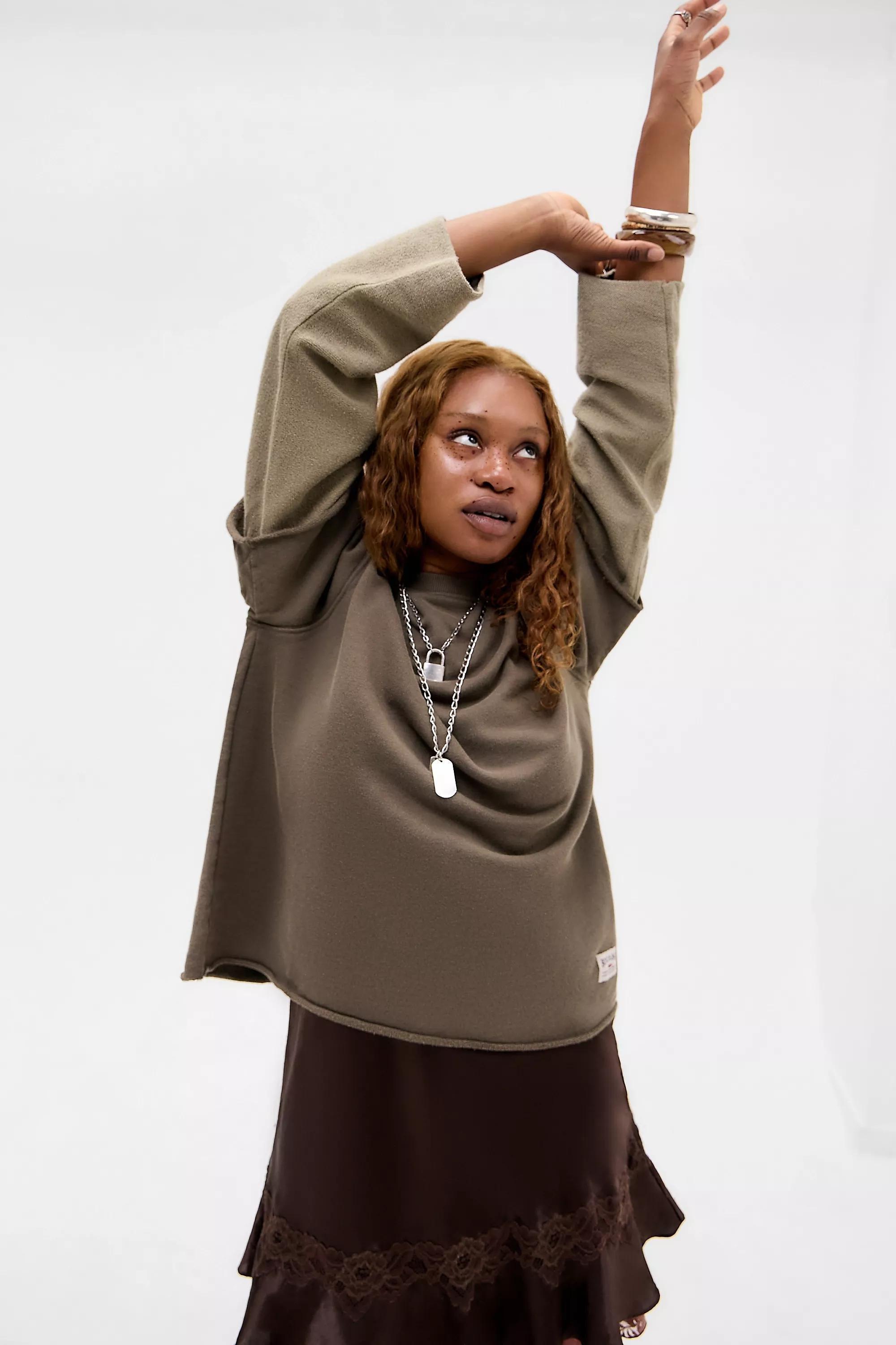 Green Bdg 98 Double Layer Sweatshirt, GRN, large image number 5