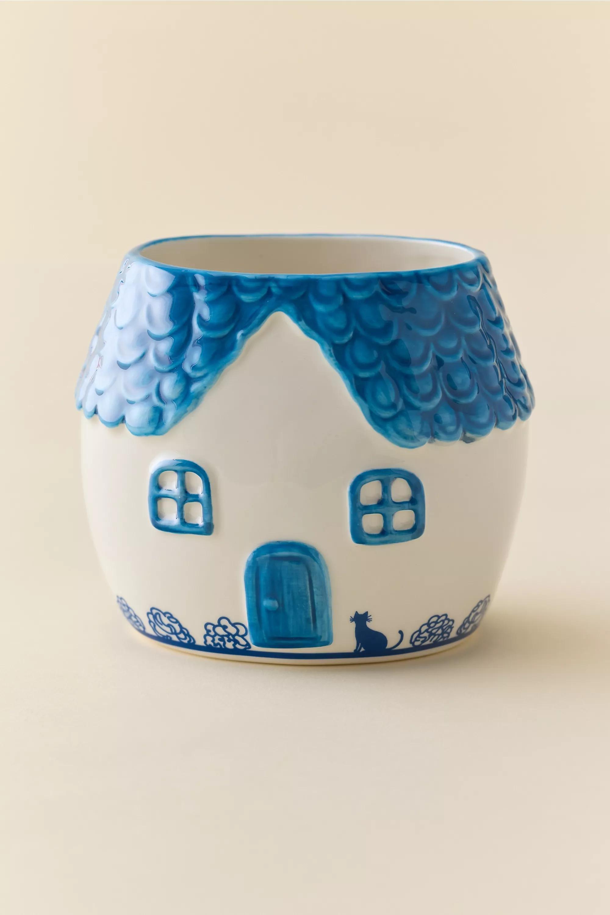 Blue Cottage Planter, ASSORT, large image number 2