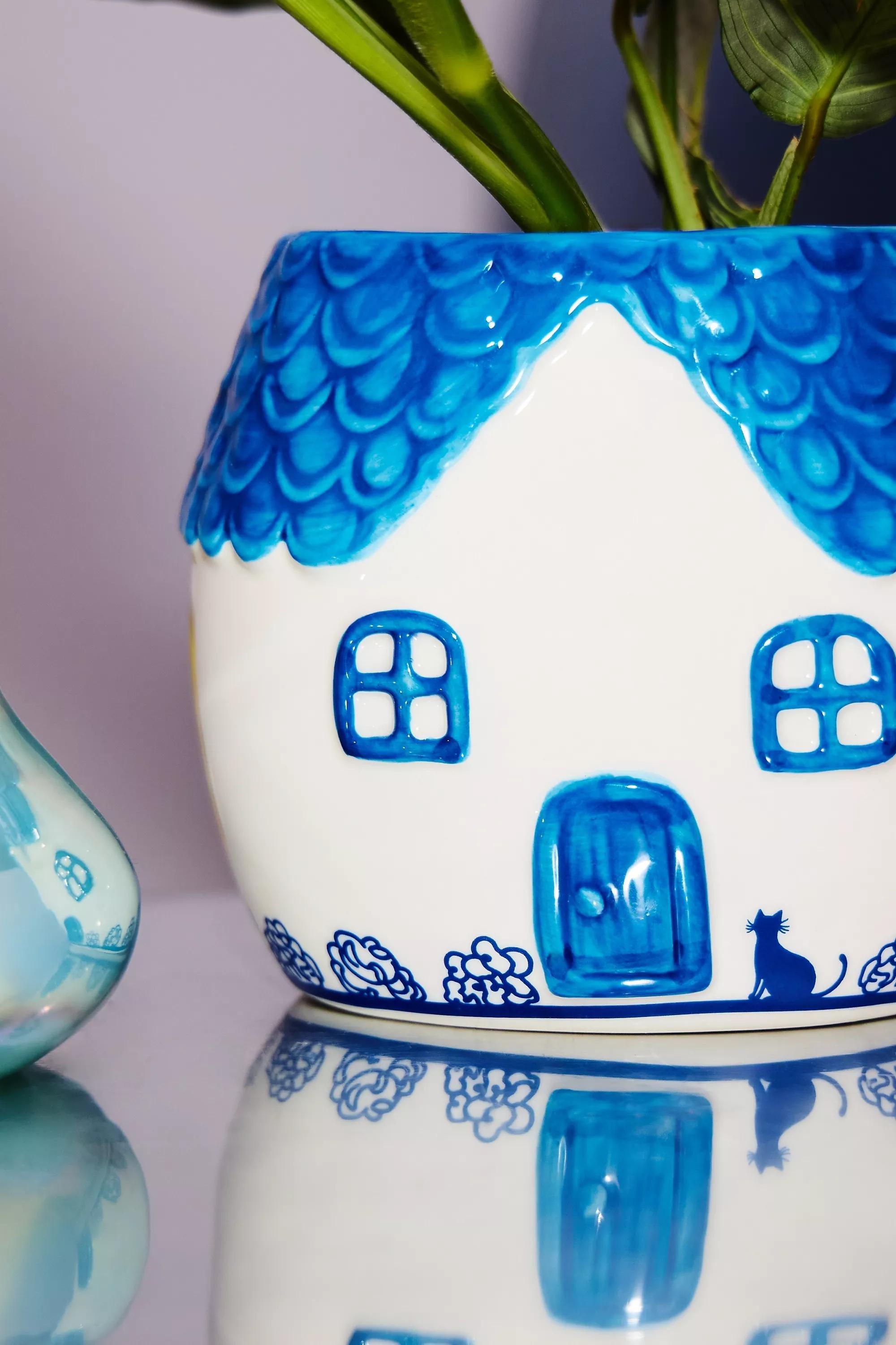 Blue Cottage Planter, ASSORT, large image number 4