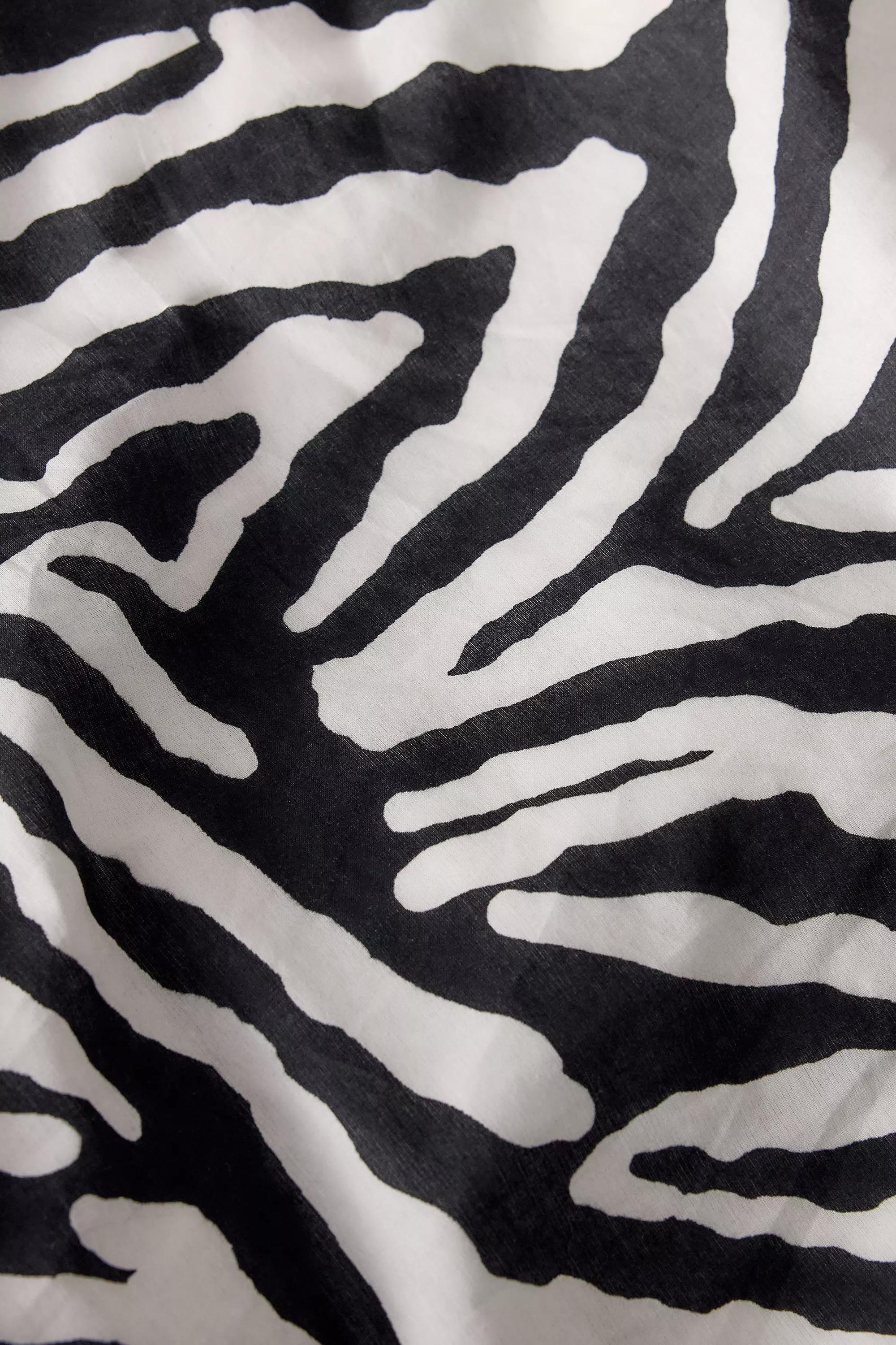 Multicolour Darcie Zebra Duvet Set, B&W, large image number 4