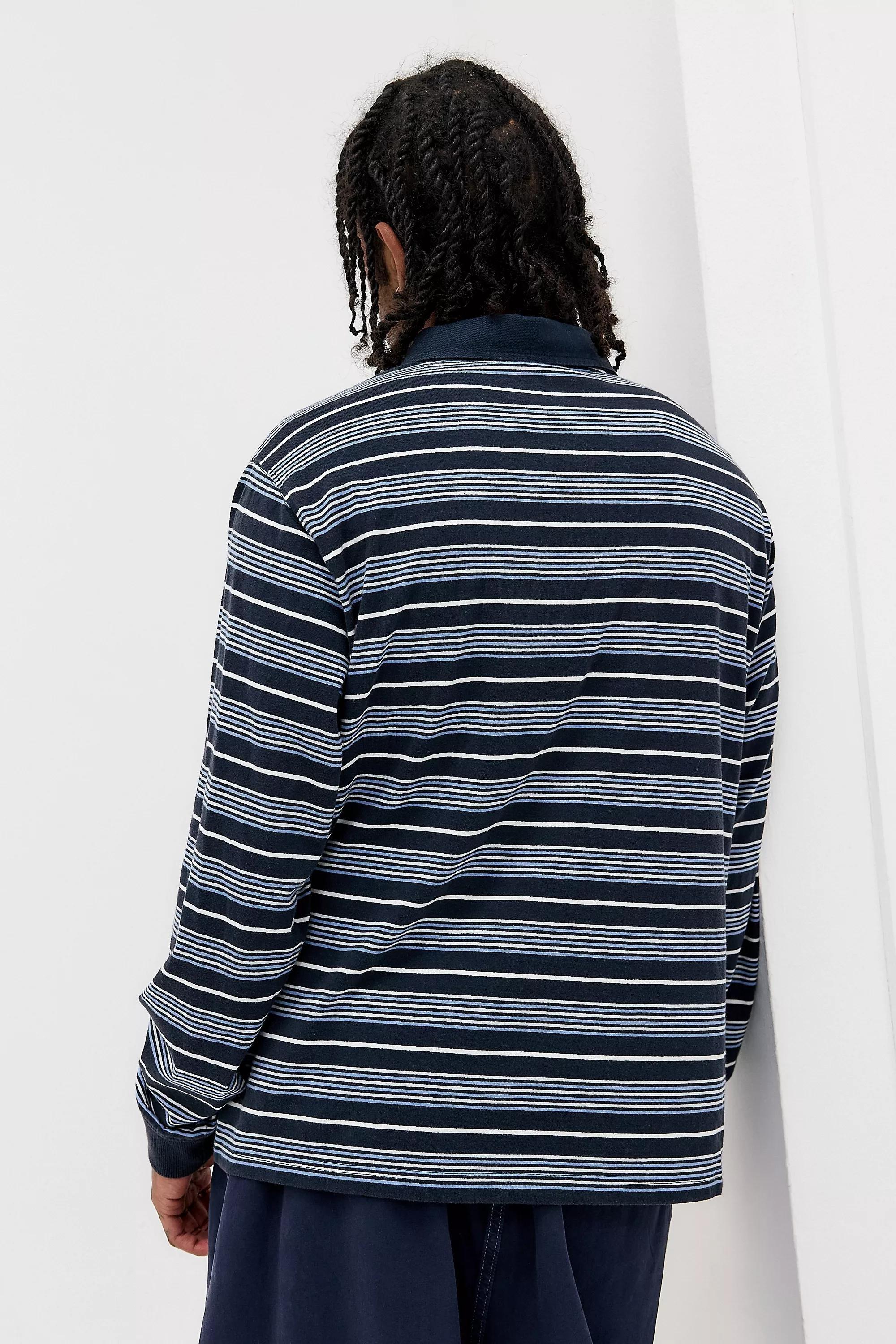 Blue iets frans... Stripe Polo Shirt, BLUE, large image number 4