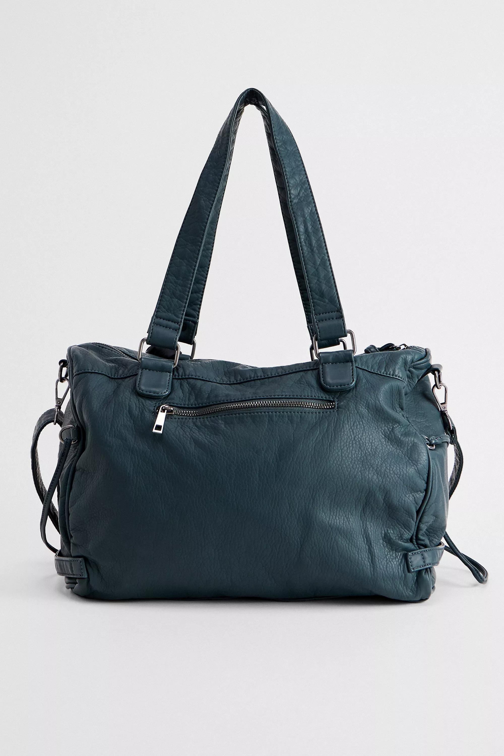 BDG Washed Faux Leather Cindy Scarf Detail Bag, GRN, large image number 5