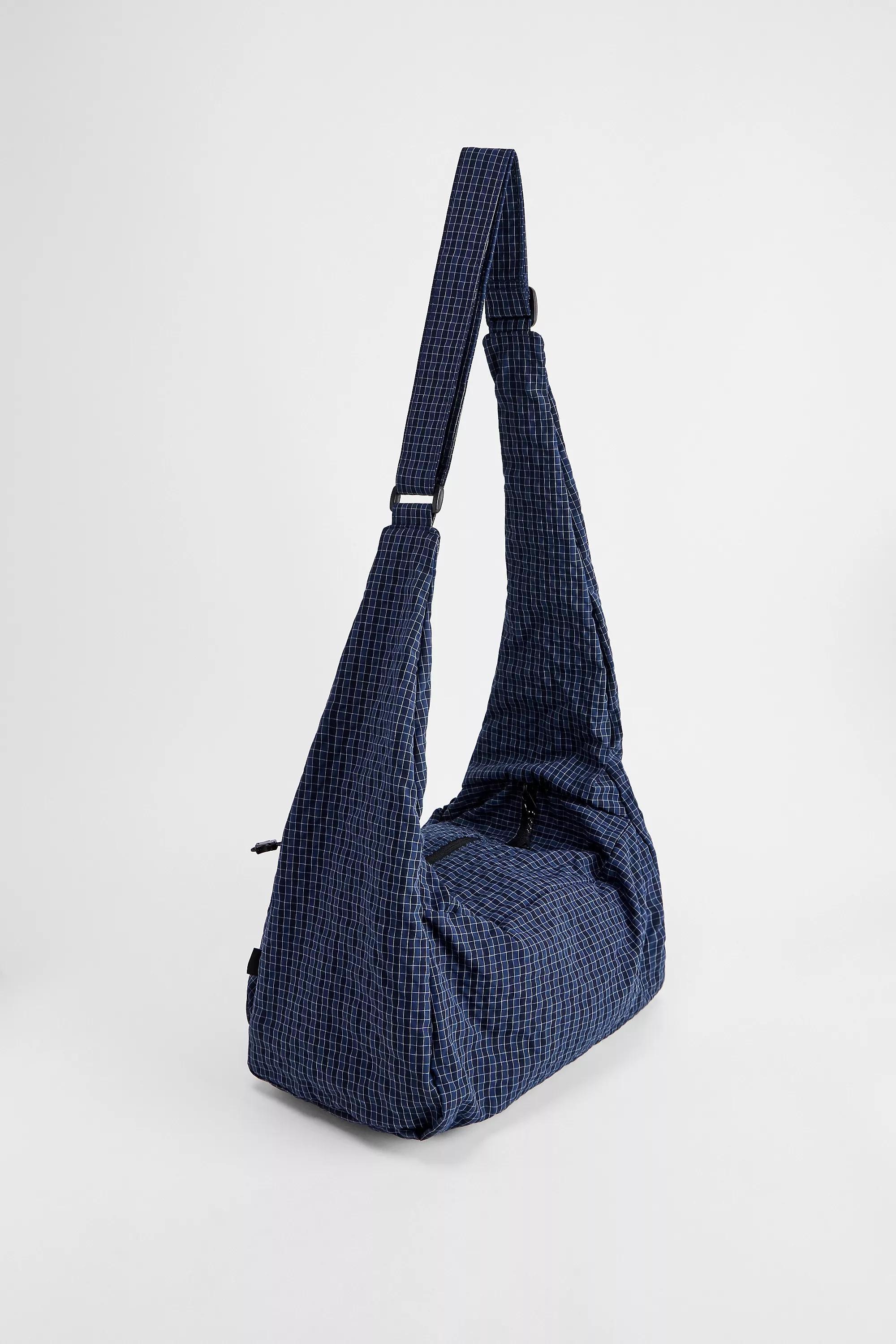 Blue Ayker Blue Check Sling Bag, BLUE, large image number 1