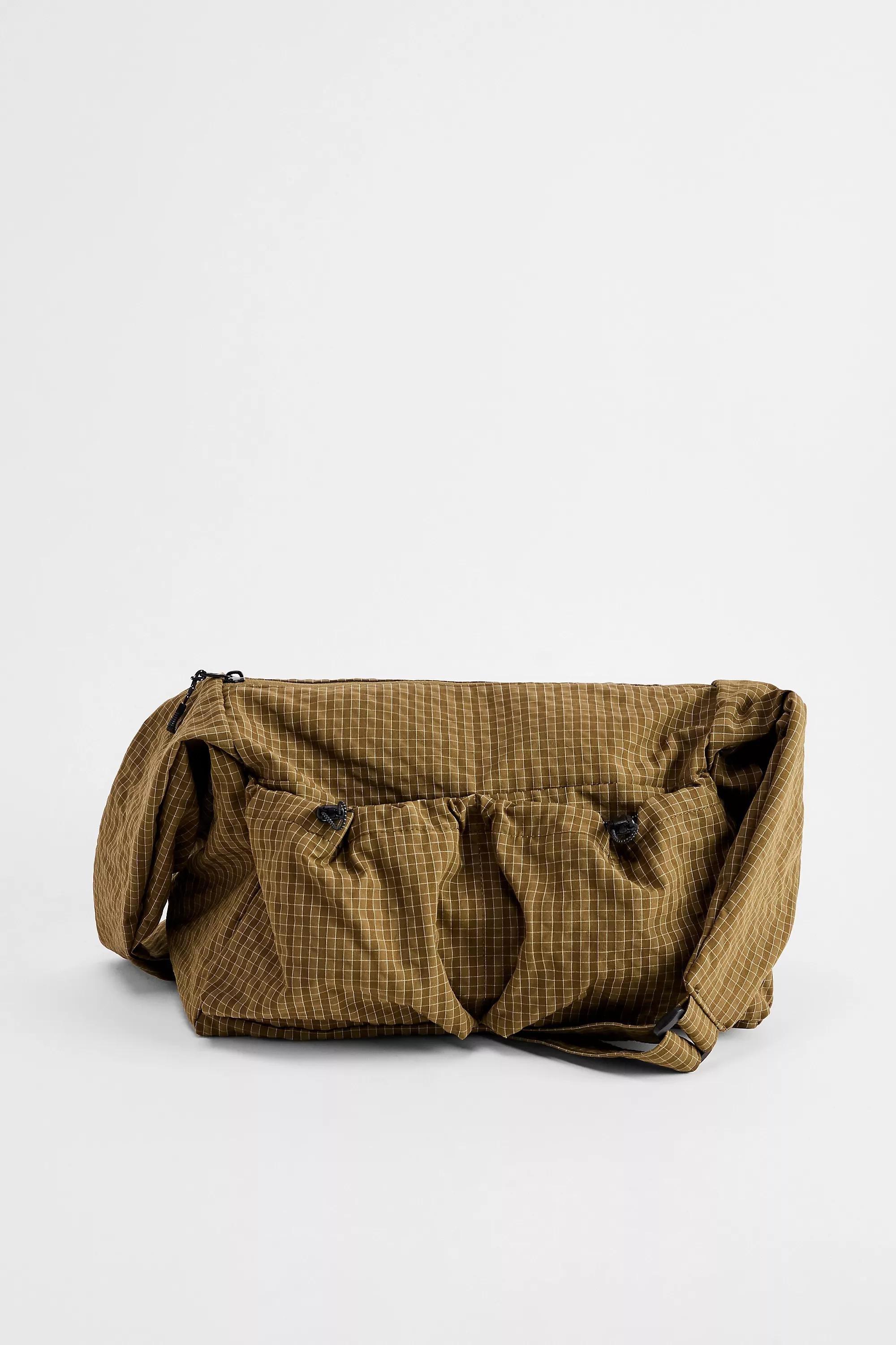 KHAKI Ayker Khaki Check Sling Crossbody Bag, KHAKI, medium
