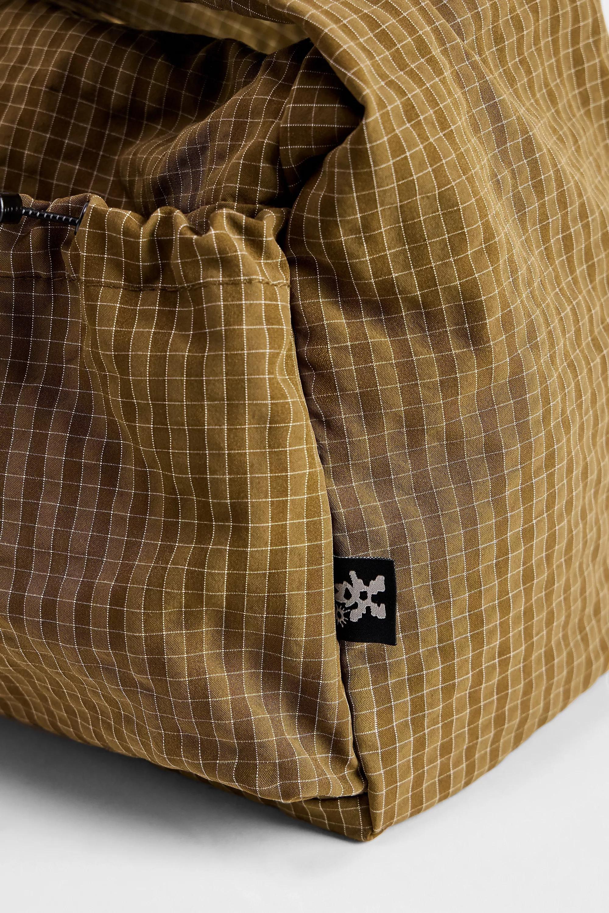 KHAKI Ayker Khaki Check Sling Crossbody Bag, KHAKI, large image number 3