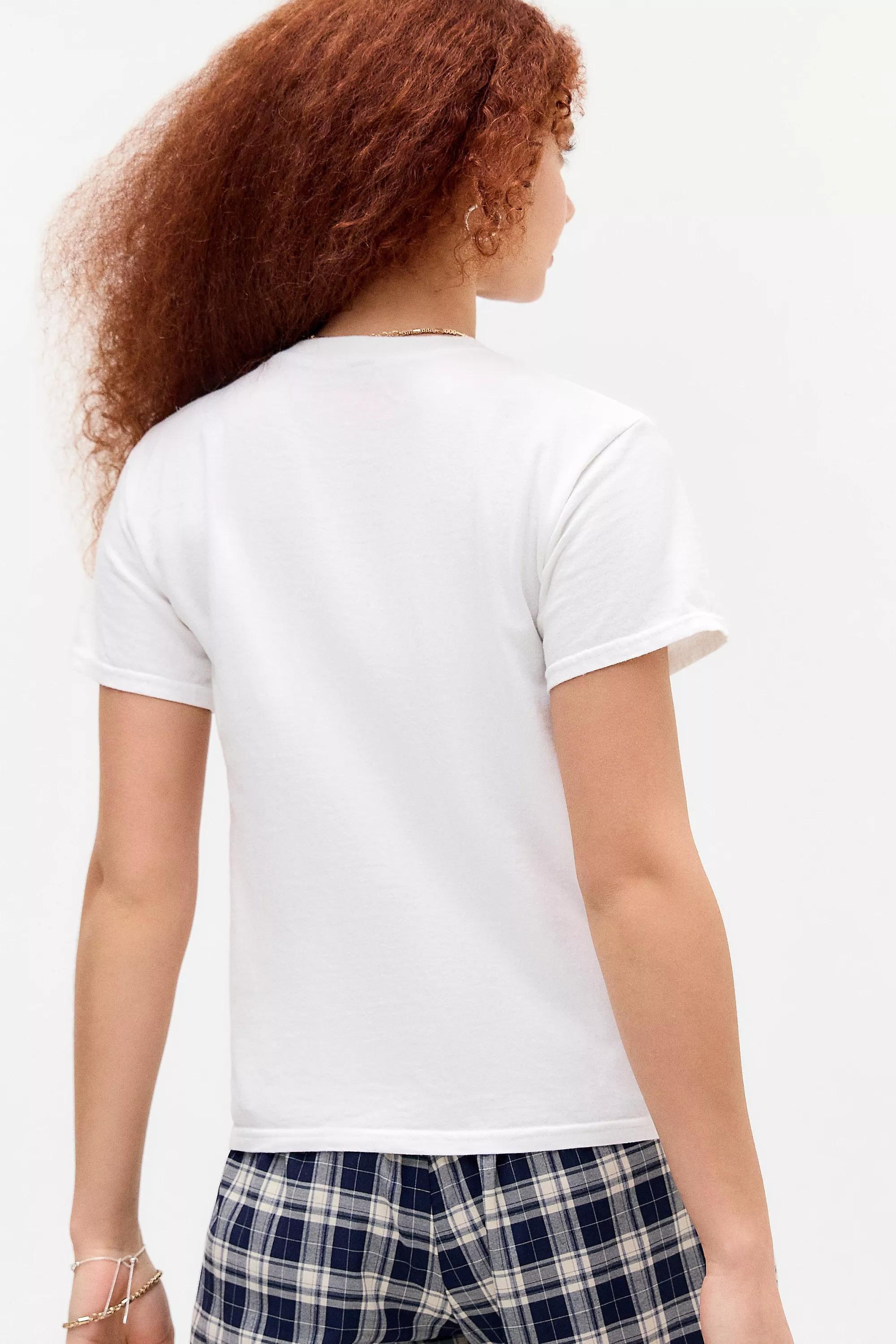 White Uo Printed Relaxed T-Shirt, , large image number 3