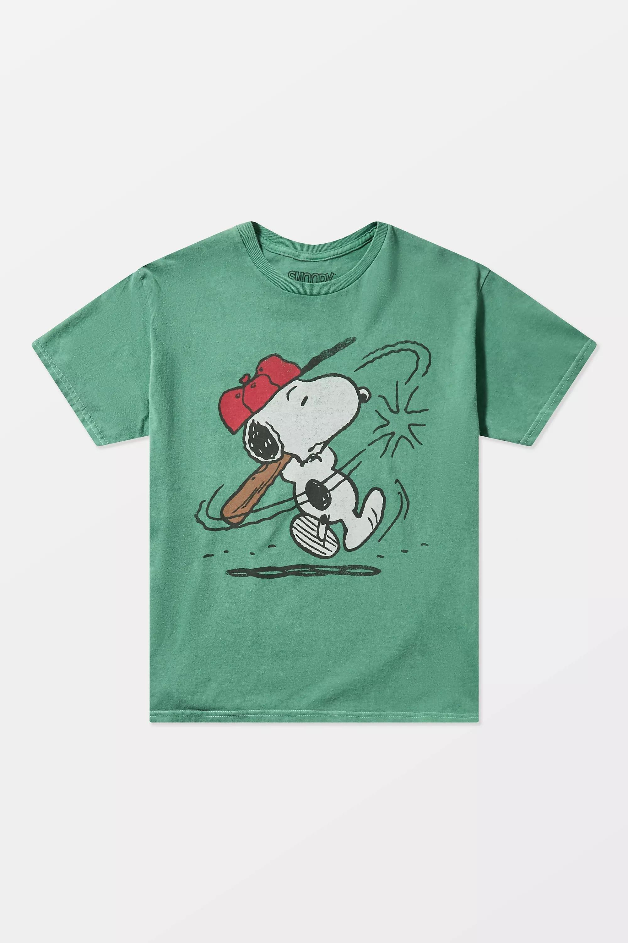 UO Baseball Snoopy Relaxed T-Shirt, D GREEN, large image number 4