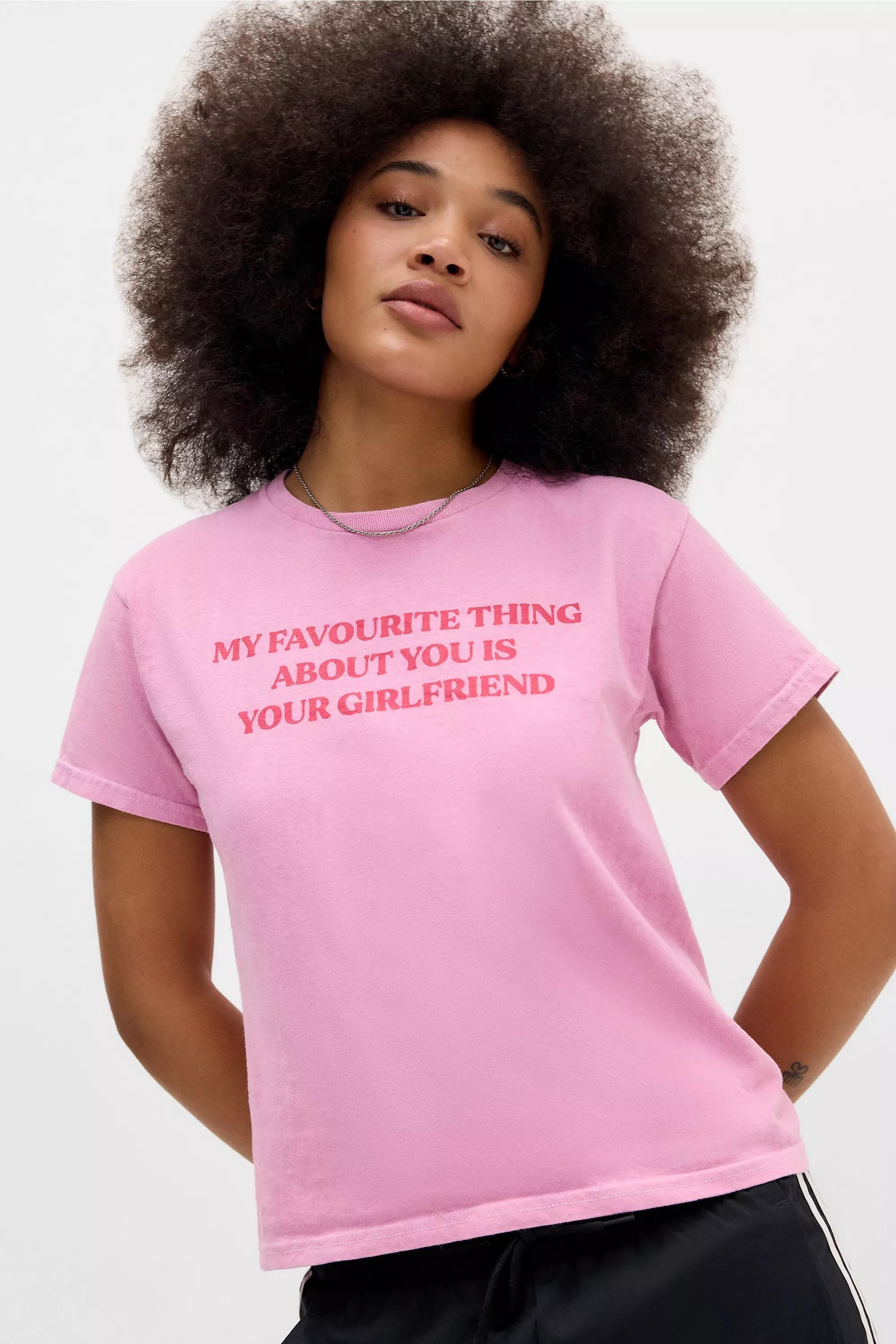 Pink Uo My Fave Thing Relaxed T-Shirt, PINK, large image number 1