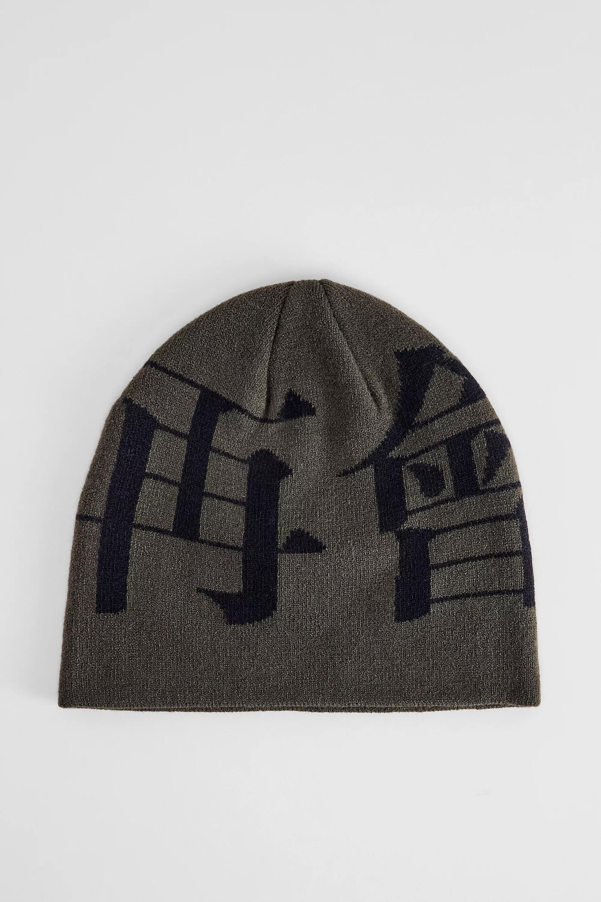 Grey Uo Asiatic Skull Beanie, KHAKI, large image number 0